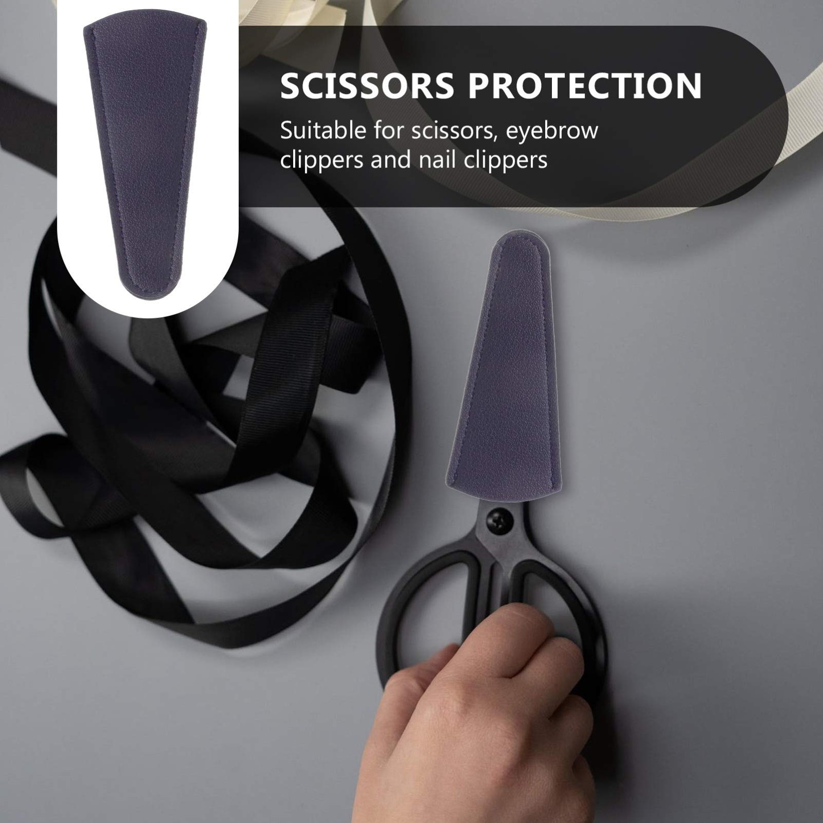 EXCEART Scissors Cover Protector for Sewing 8X3.3cm, As Shown