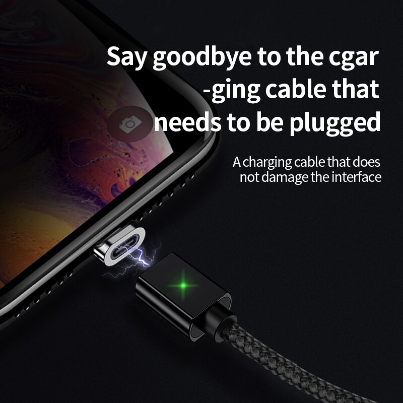 Magnetic Type C Cable Fast Charger Micro USB Charging Data For Samsung Xiaomi