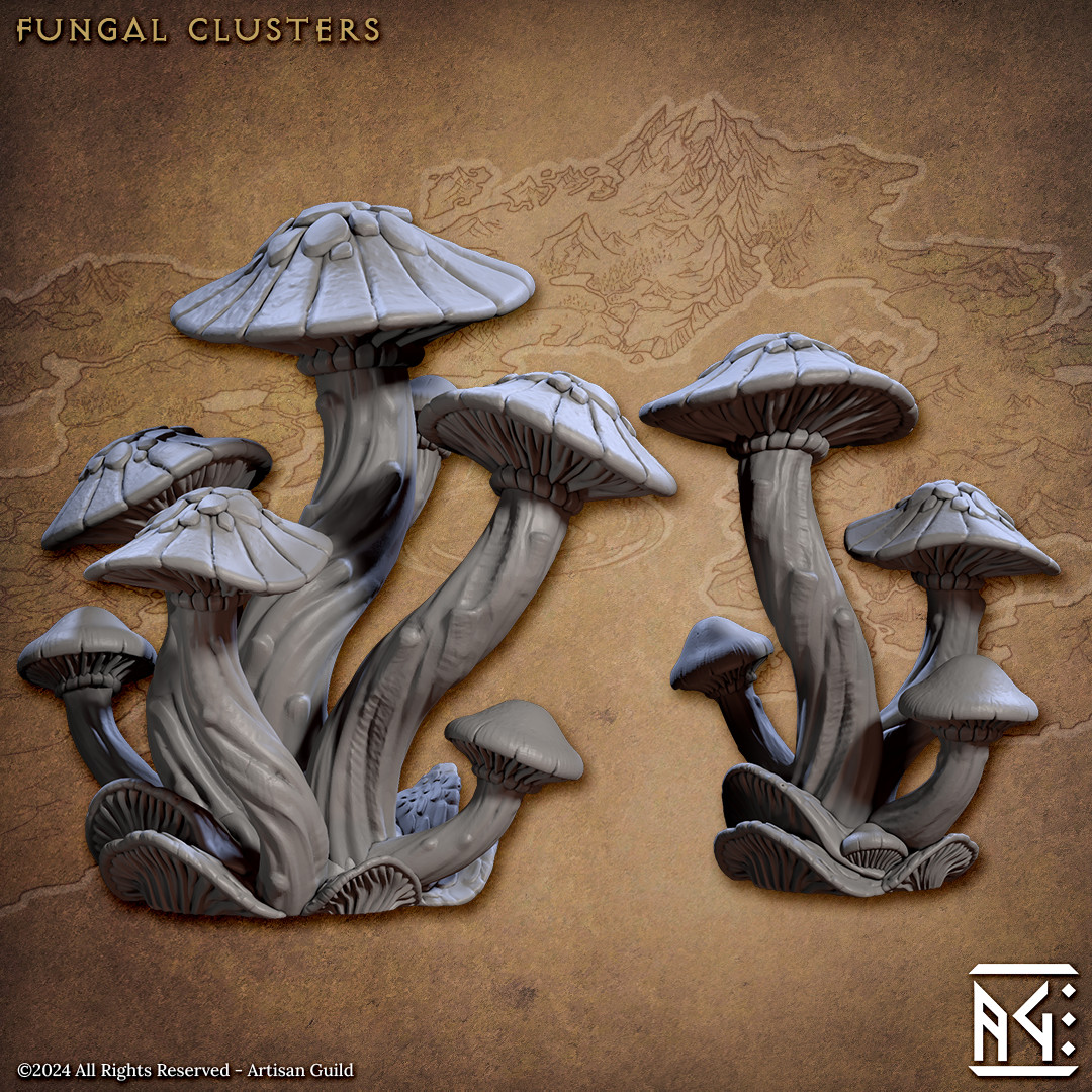 Deeproot Lurikeen - Mushroom Terrain x 2 - Artisan Guild - Dungeons and Dragons