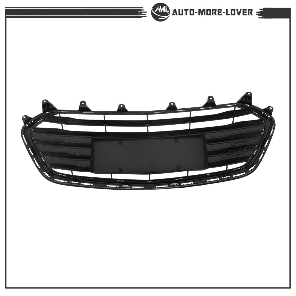 For Chevrolet Trax 2017-2021 Front Upper and Lower Grille Set Black Chrome 2PCS