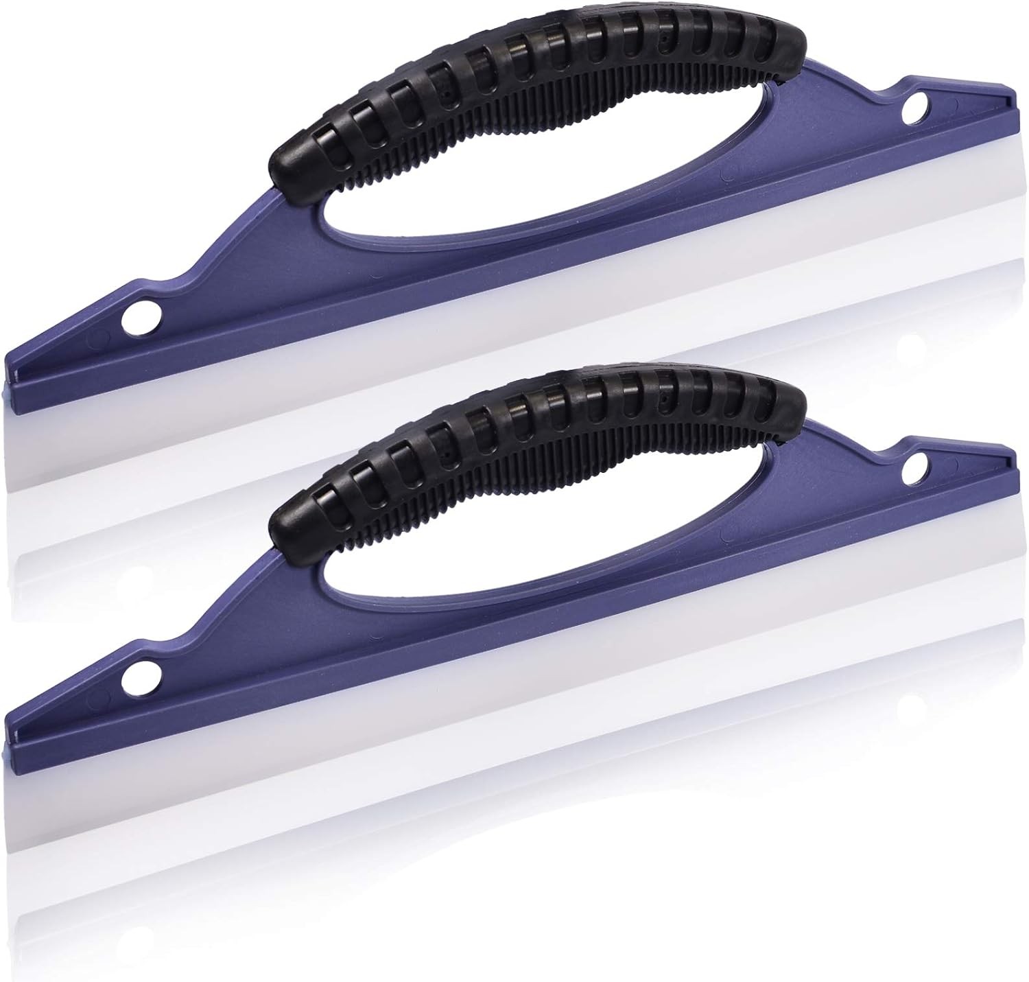 Window Washing Squeee Silicone Water Blade with Ergonomic Grip, for