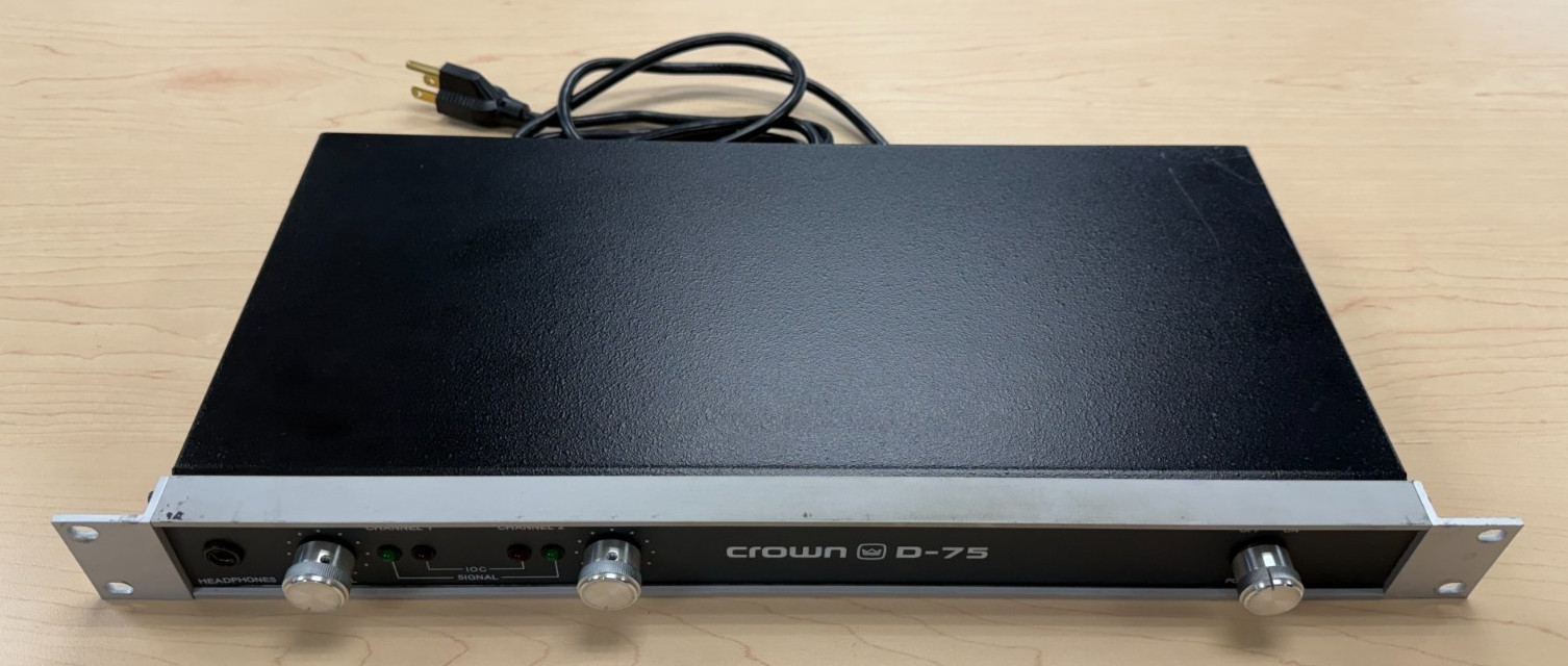 Crown D-75 Power Amplifier