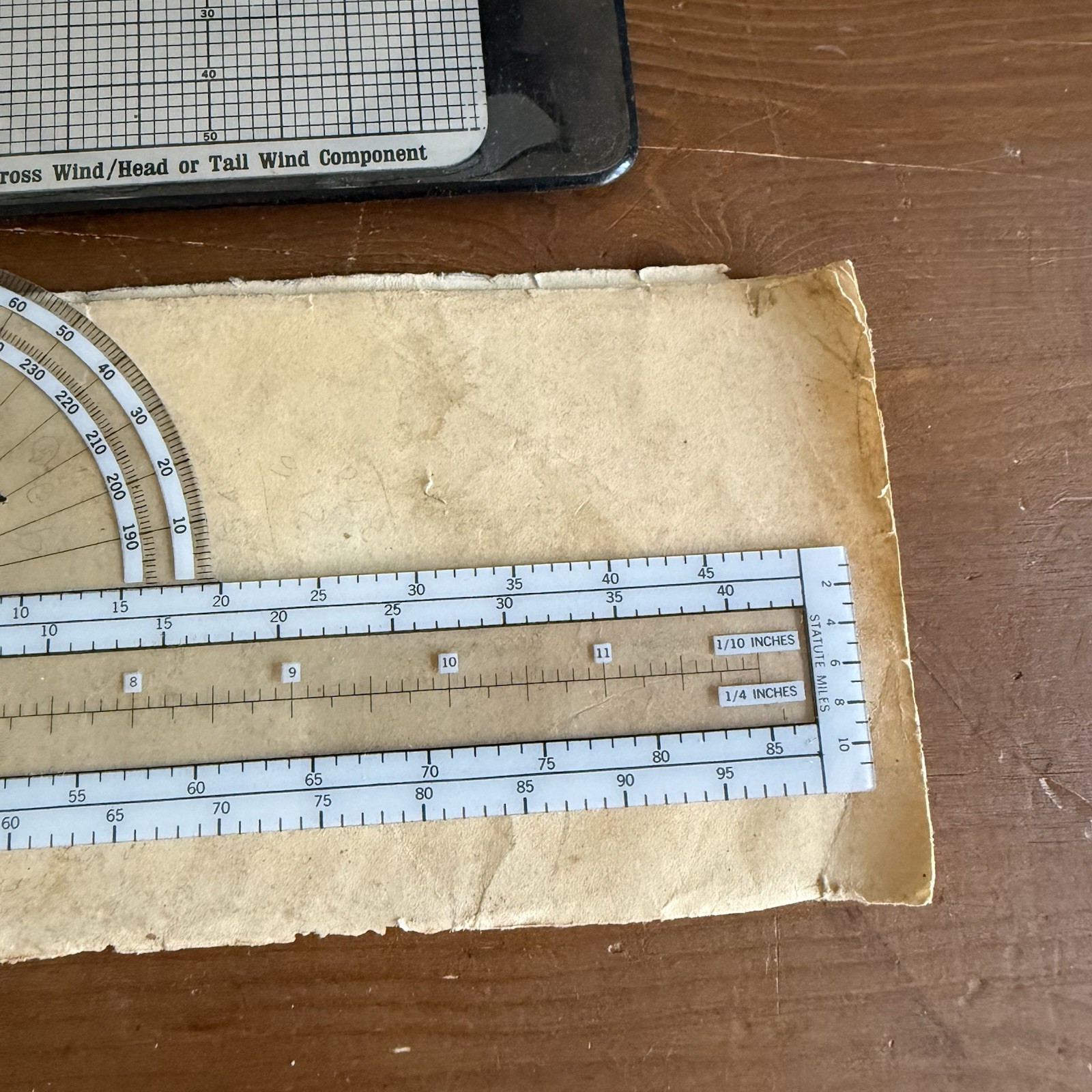Vtg Aero Products Research E6-B Flight Computer w/Manual APR np-13 Plotter