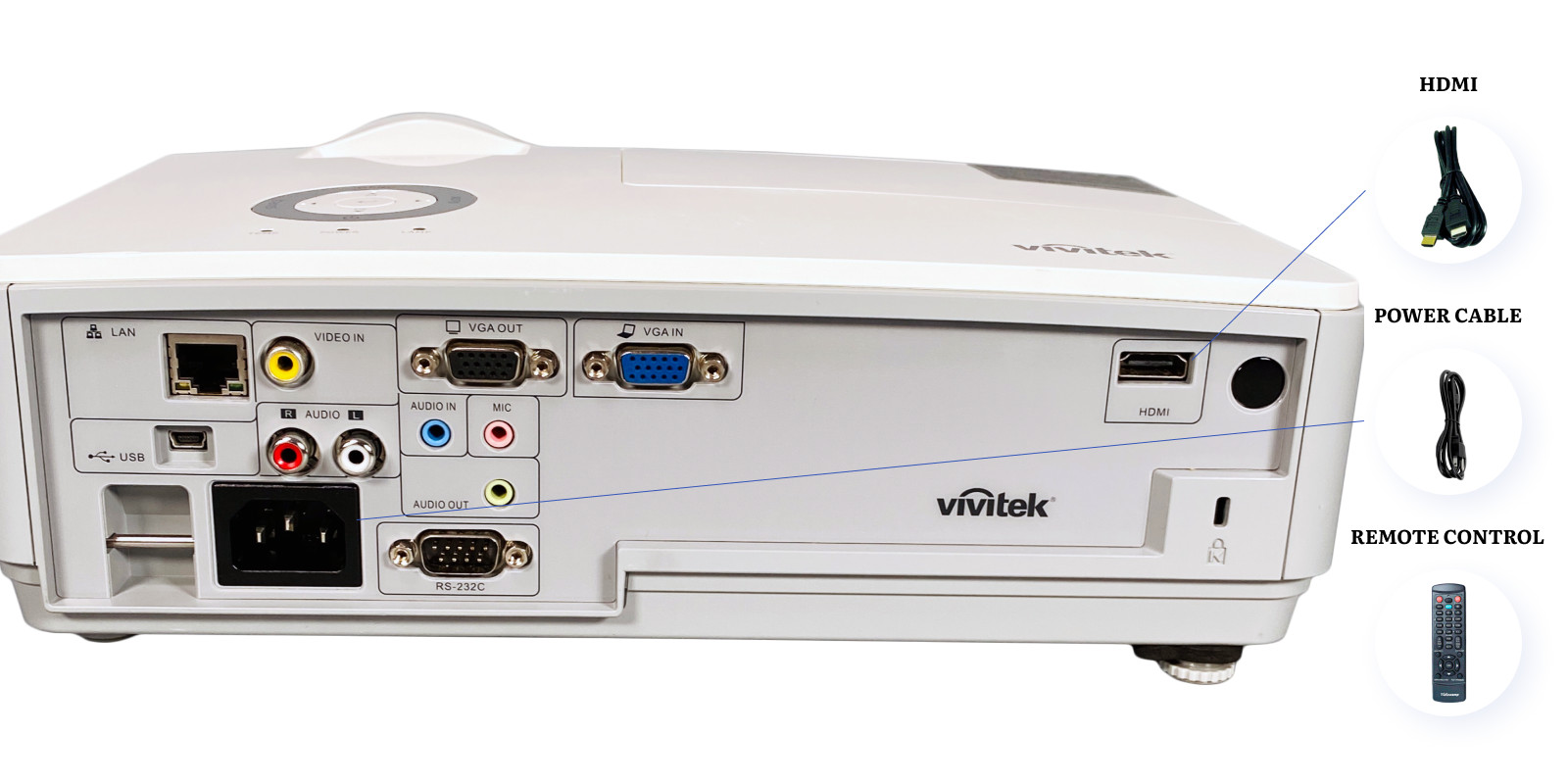 Vivitek D859 DLP Projector 3600 Lumens 2160p PC 3D Ready + 1 Year Warranty 🔥