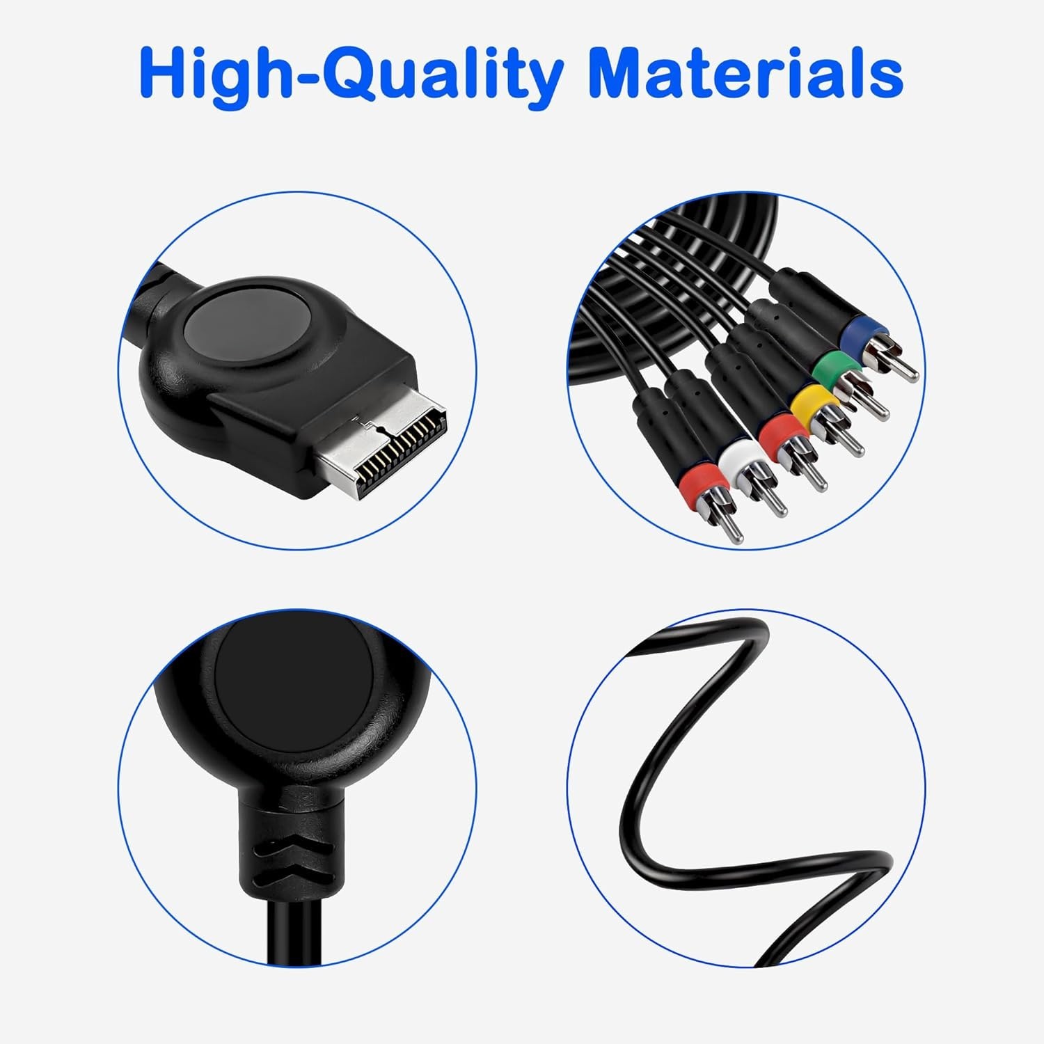 PS3 PS2 Component AV Cable,HD Audio Video Cable 5RCA YPbPr... B27