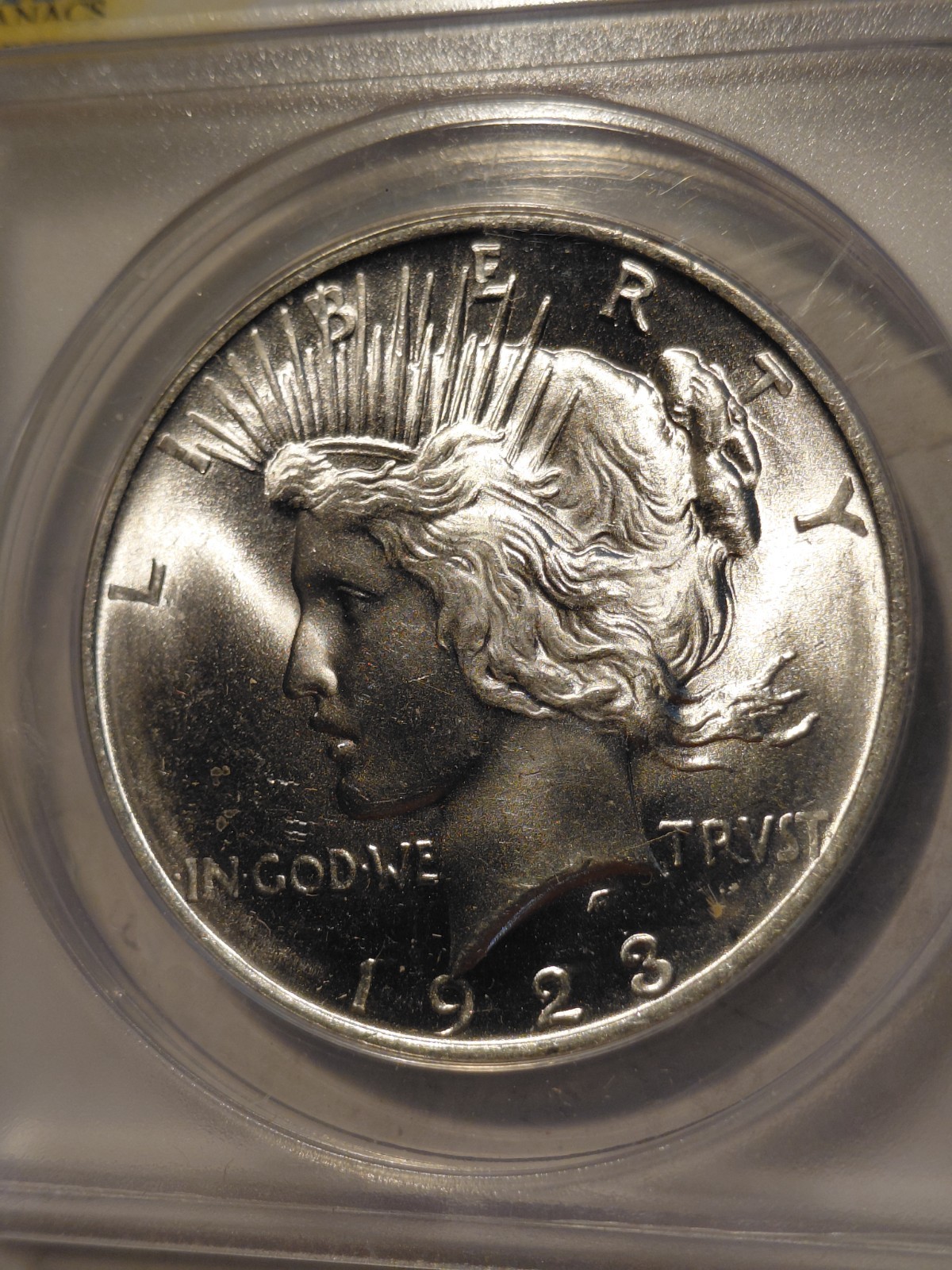 1923 Peace Dollar MS 64 ANACS