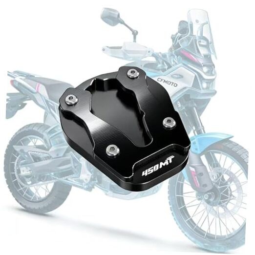 Enlarged Kickstand Extension Plate Sidestand Pad Compatible with CFMOTO Black