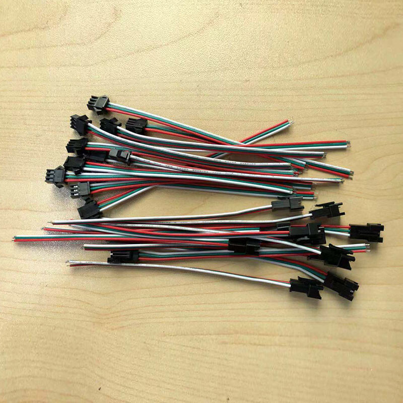 LED Strip Light Male 3pin JST 4pin Female Connector 5pin 2pin 22AWG Plug SM 100x