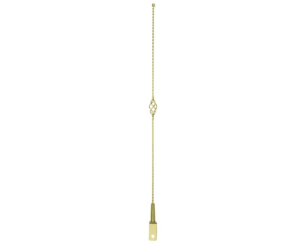 F&R VINTAGE LOWRIDER 32" LONG BICYCLE CAGE SQUARE TWISTED GOLD ANTENNA SHOWPART.