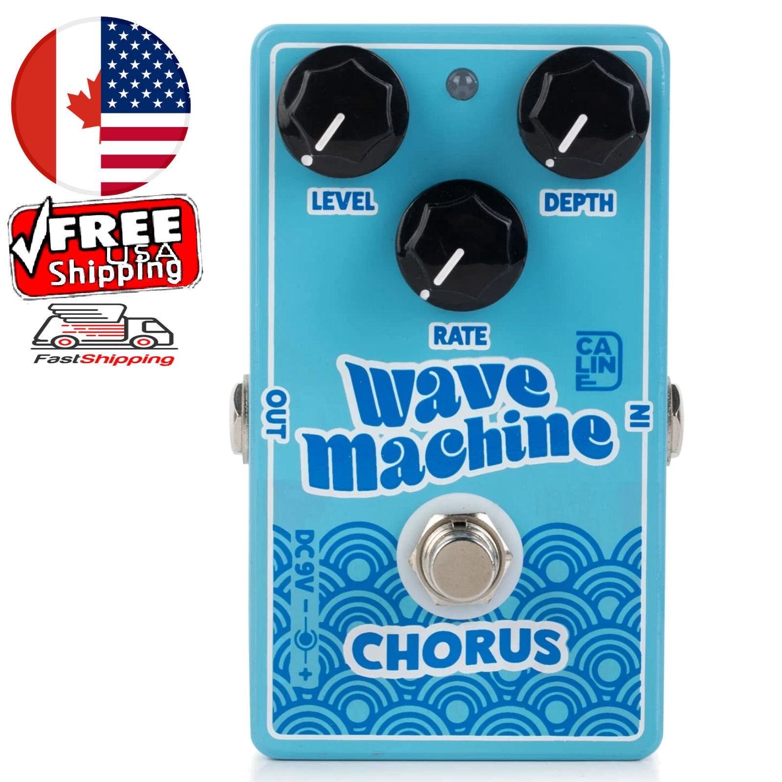 Caline CP-505 "Wave Machine" Chorus Guitar Effect Pedal True Bypass NEW!  CA