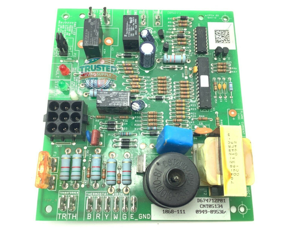 CNT05134 GUARANTEED OEM PART TESTED D674712P01 Furnace Control Board 1068-111