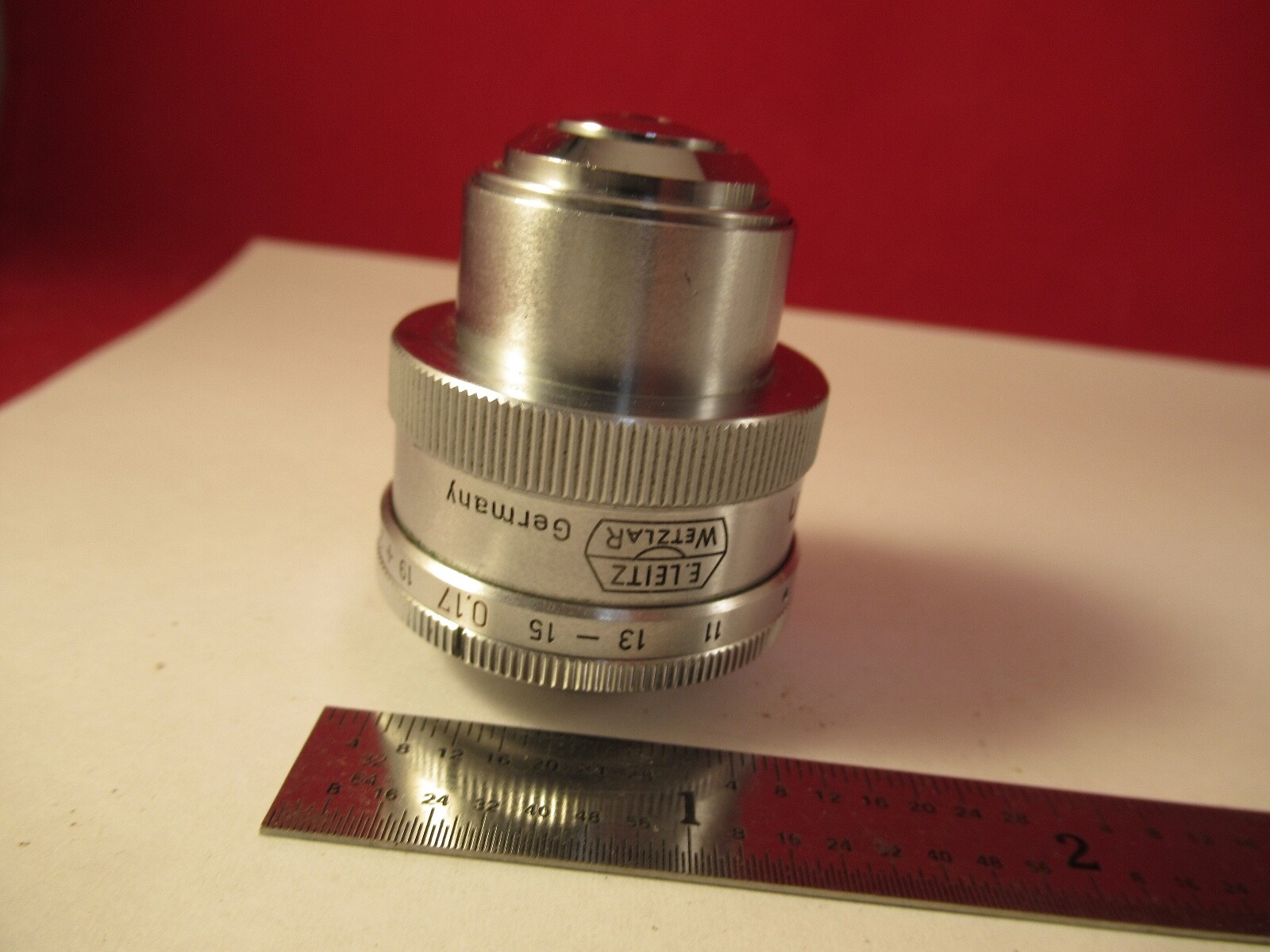 LEITZ GERMANY OBJECTIVE APO PV 40X L MICROSCOPE PART OPTICS AS PICTURED &1E-B-27