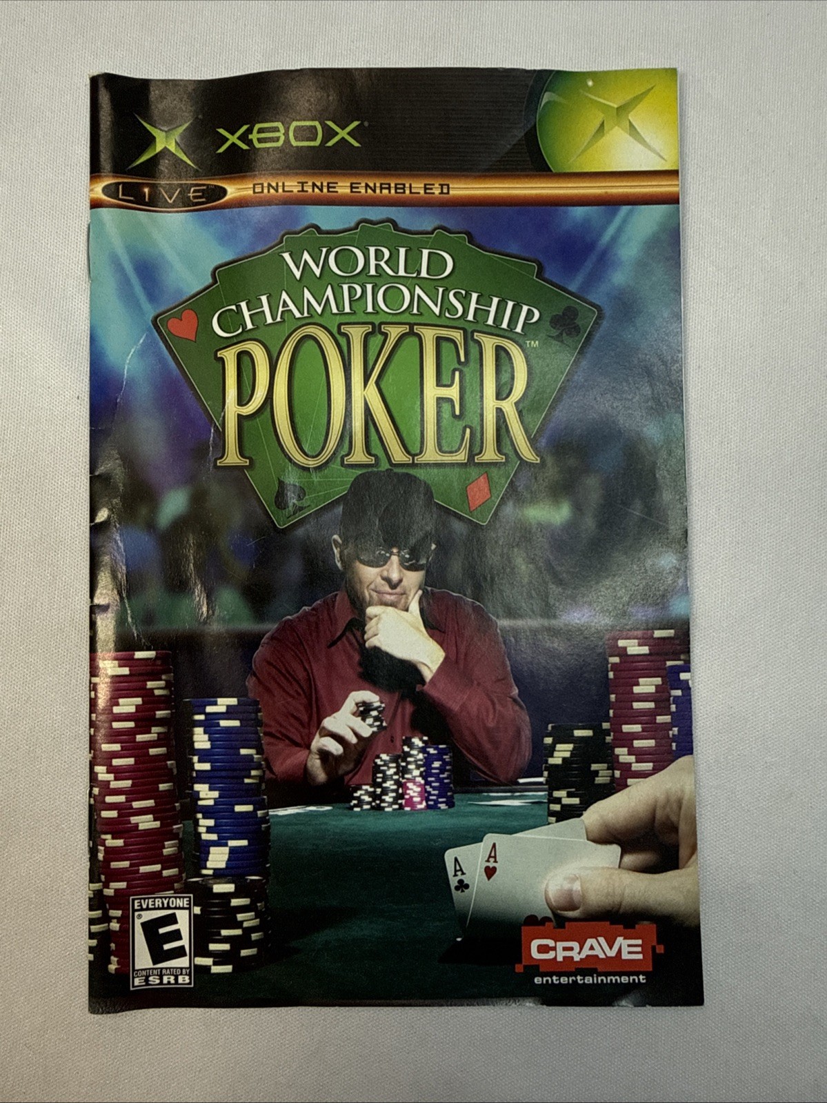 XBOX World Championship Poker Replacement Manual Only