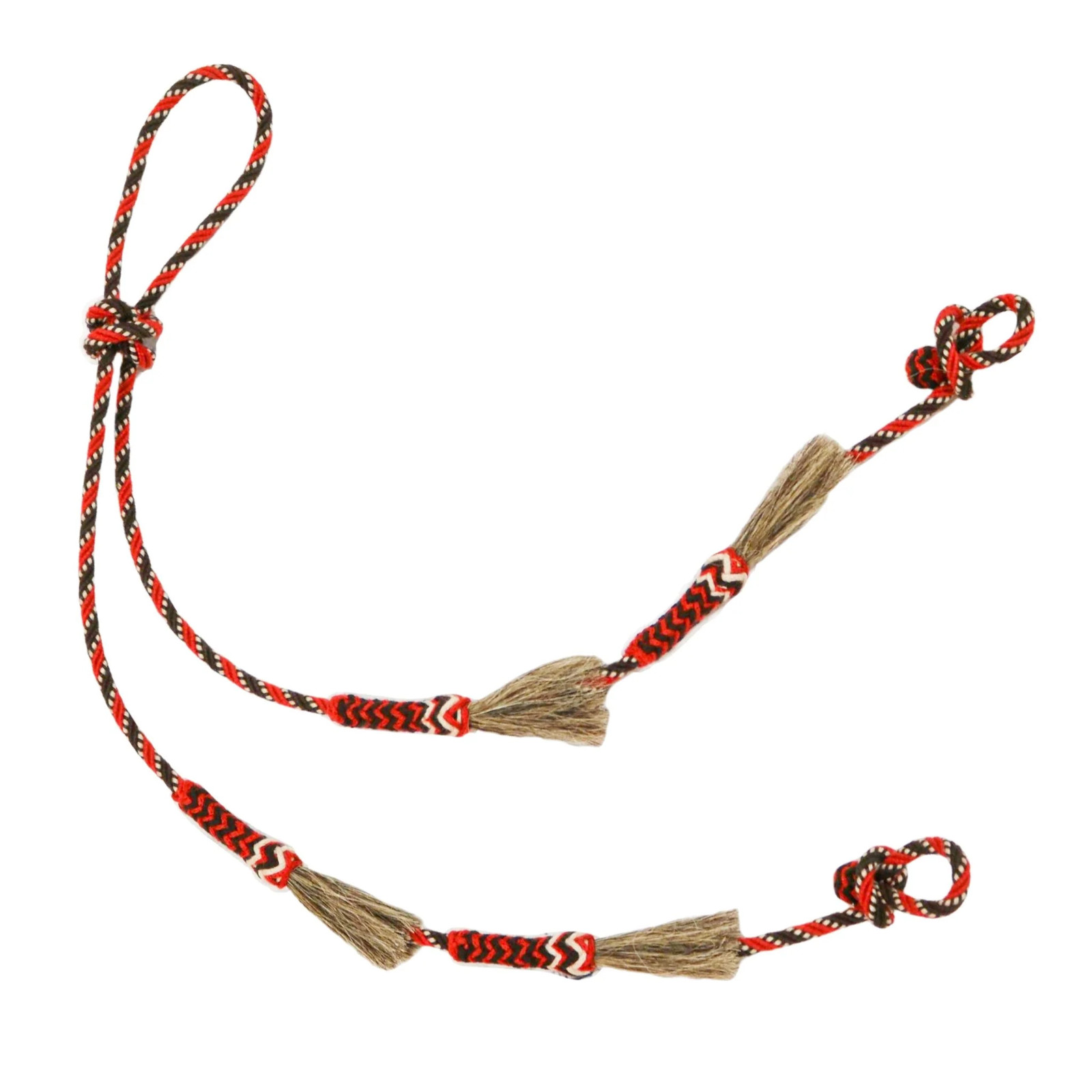Charro Orange Brown Horse Hair Riendas Crines Caballo
