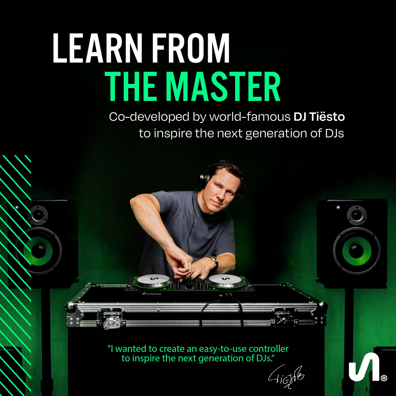 The Next Beat by Tiesto DJ Controller, DJ Control Deck with Audio Mixer (Used)