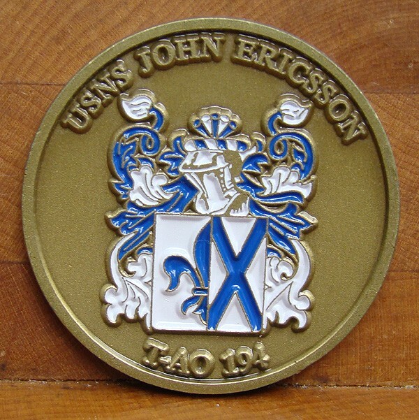 USNS Ericsson (T-AO-194)  Challenge Coin