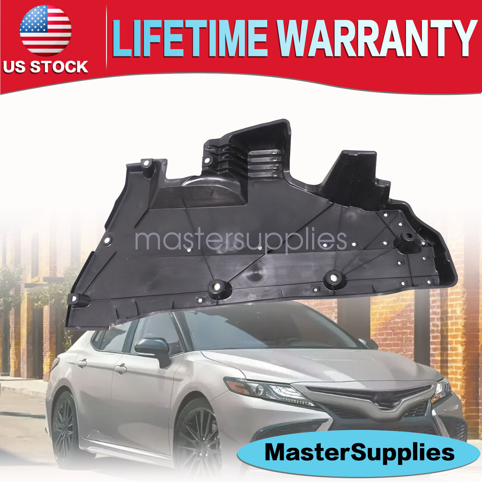 FOR TOYOTA CAMRY REAR RIGHT UNDER BODY SPLASH GUARD SHIELD COVER 2018-2024 New