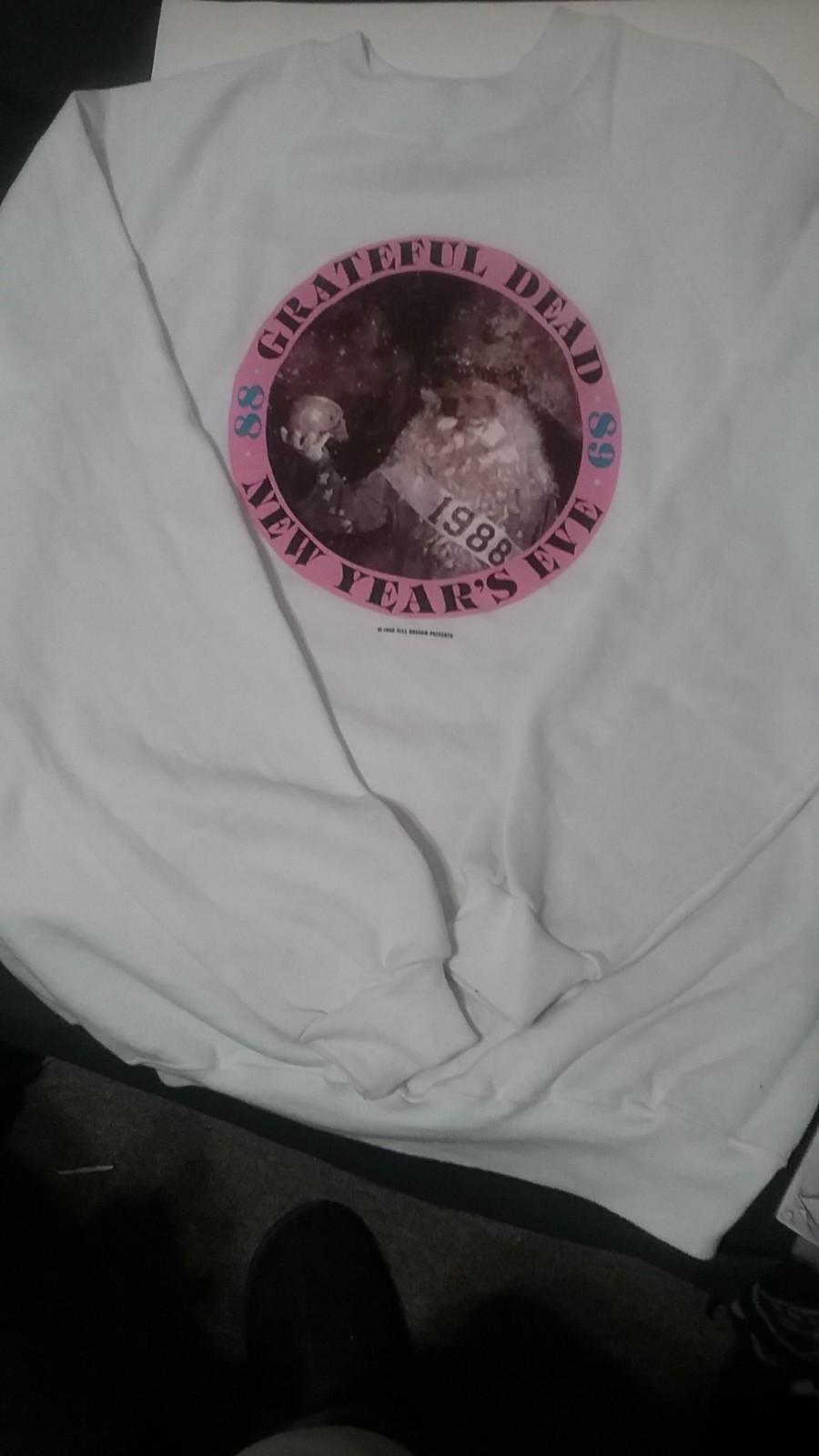 GRATEFUL DEAD 1988 NEW YEARS EVE SWEATSHIRT NEW XL 27X22 HTF RARE BEAUTY