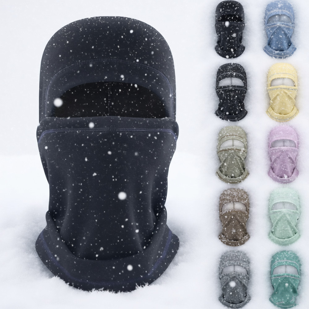 Balaclava Neck Warm Fleece Ski Full Face Mask Winter Hat Windproof Face Covers