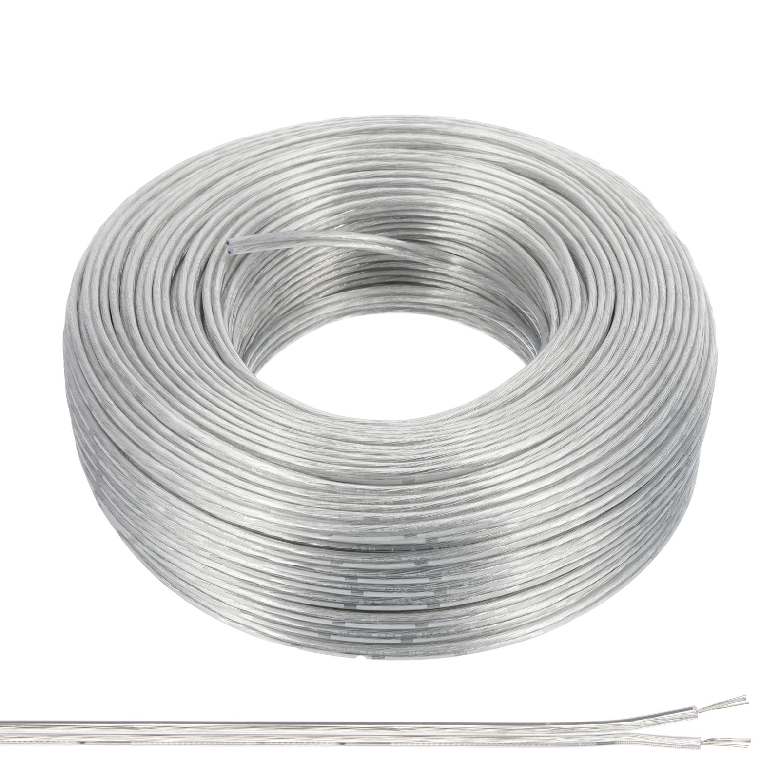 200Ft 20/2 PVC Covered Wire 300V Heat Resistant Electronical Flexible Cable
