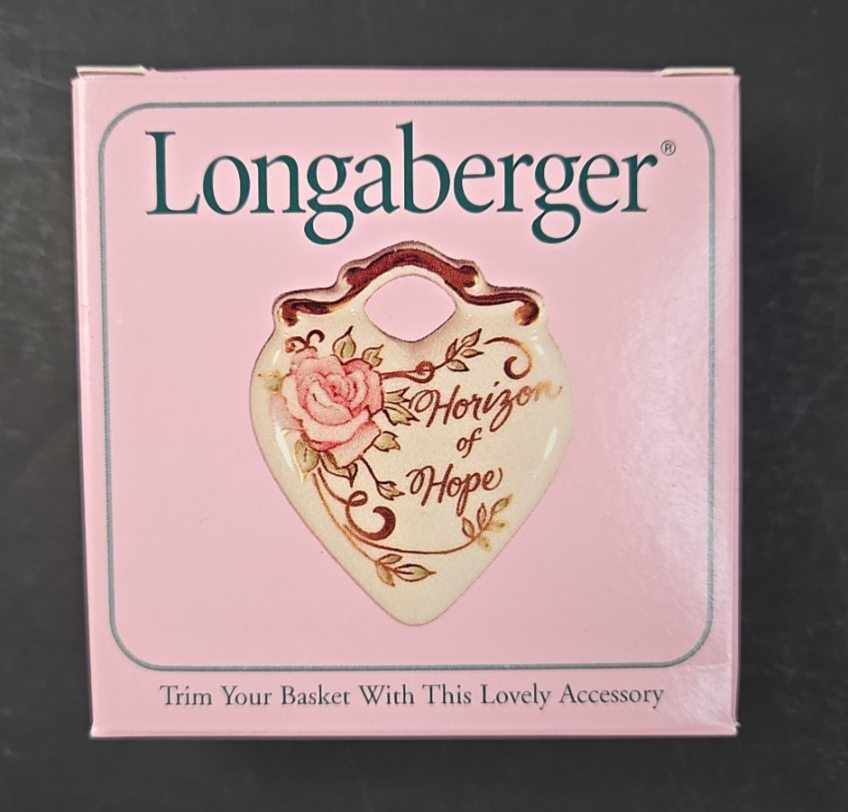 1999 Longaberger Horizon of Hope HOH tie-on NIB FREE SHIPPING
