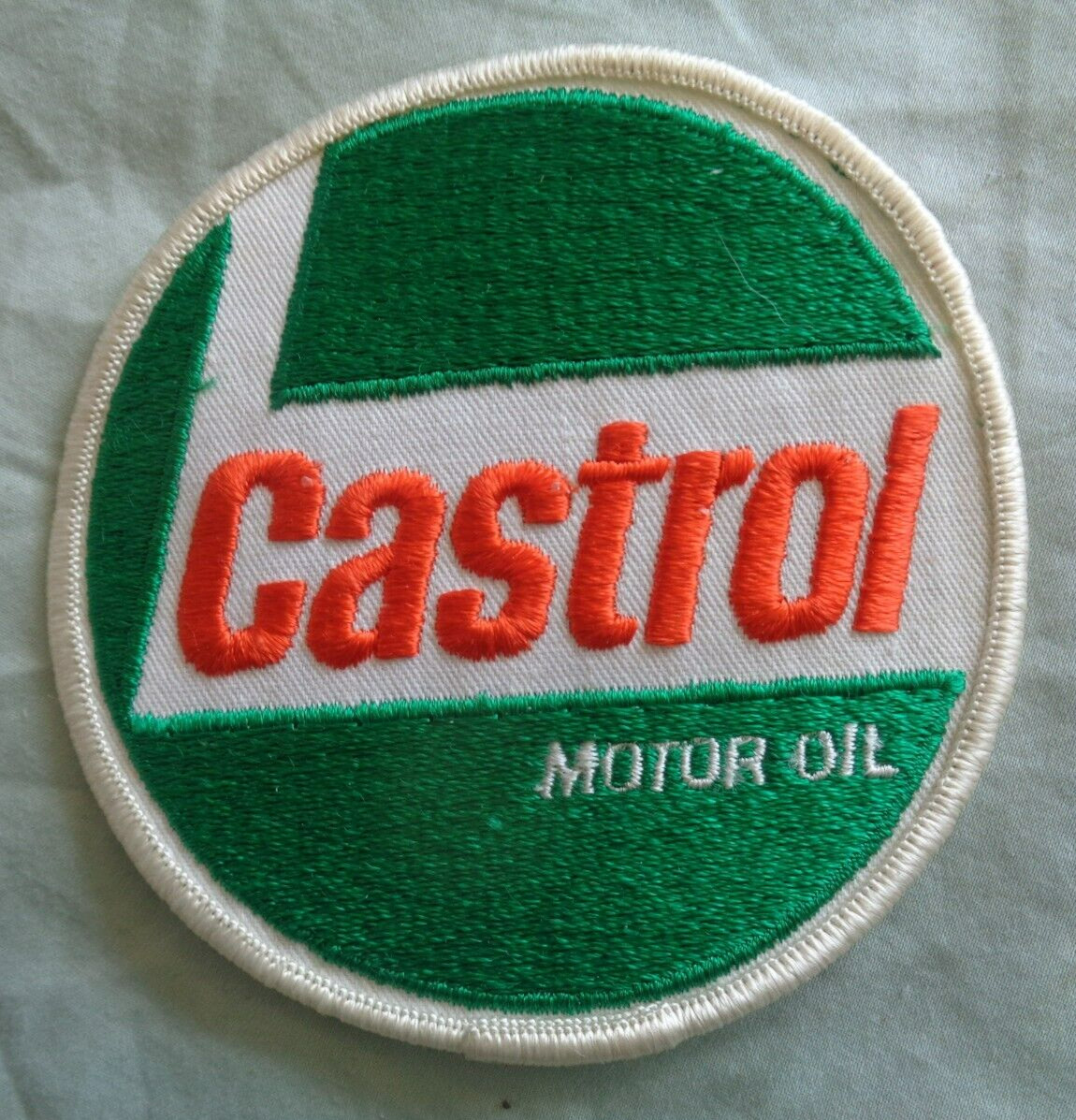 CASTROL MOTOR OIL UNIFORM PATCH - NEW VINTAGE - ORIGINAL - GAS