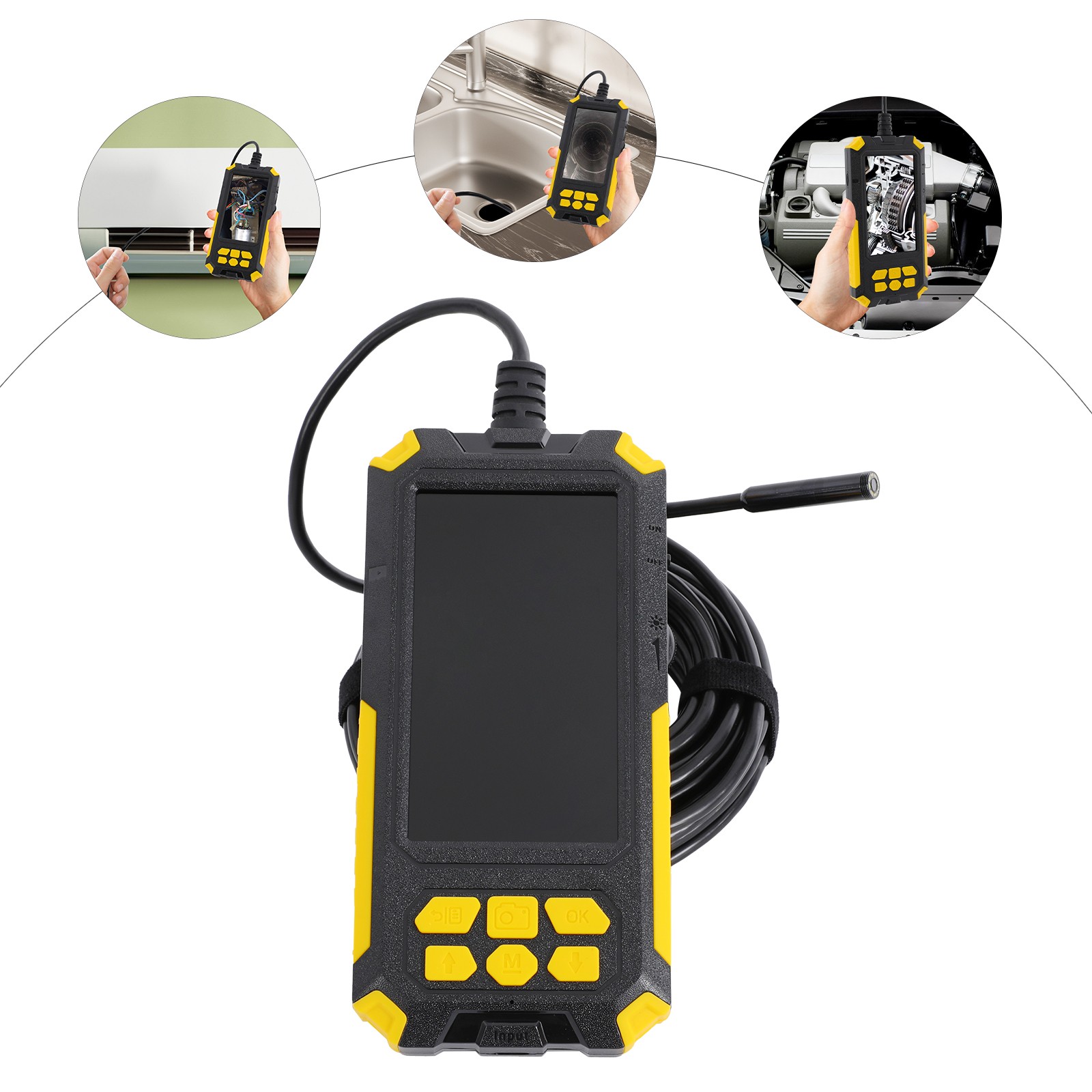 32ft Pipeline Endoscope Drain Sewer Pipe Inspection Camera Video Monitor 32G