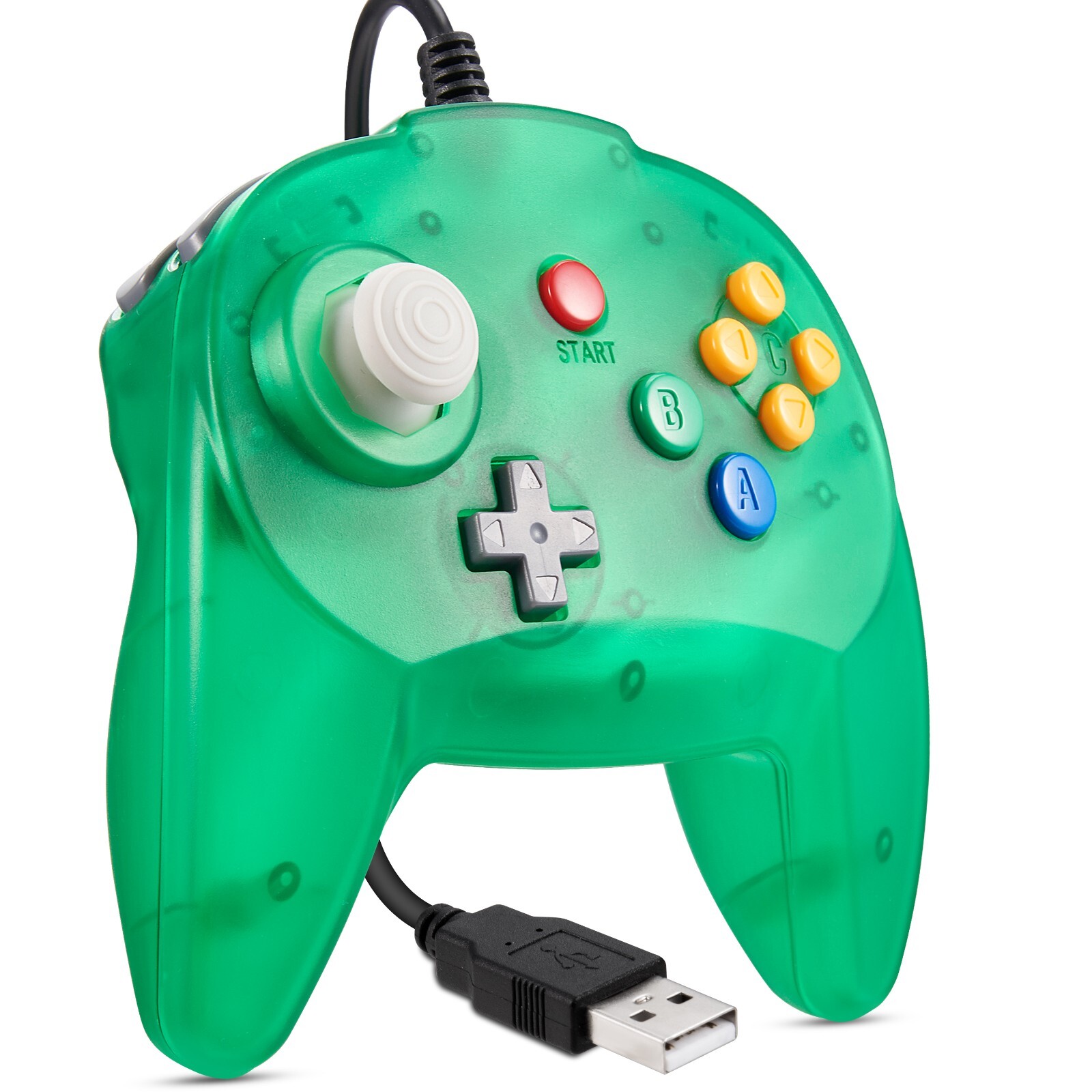 For Switch PC MAC N64 USB Controller Gamepad Joypad for Steam & Super Retrocade