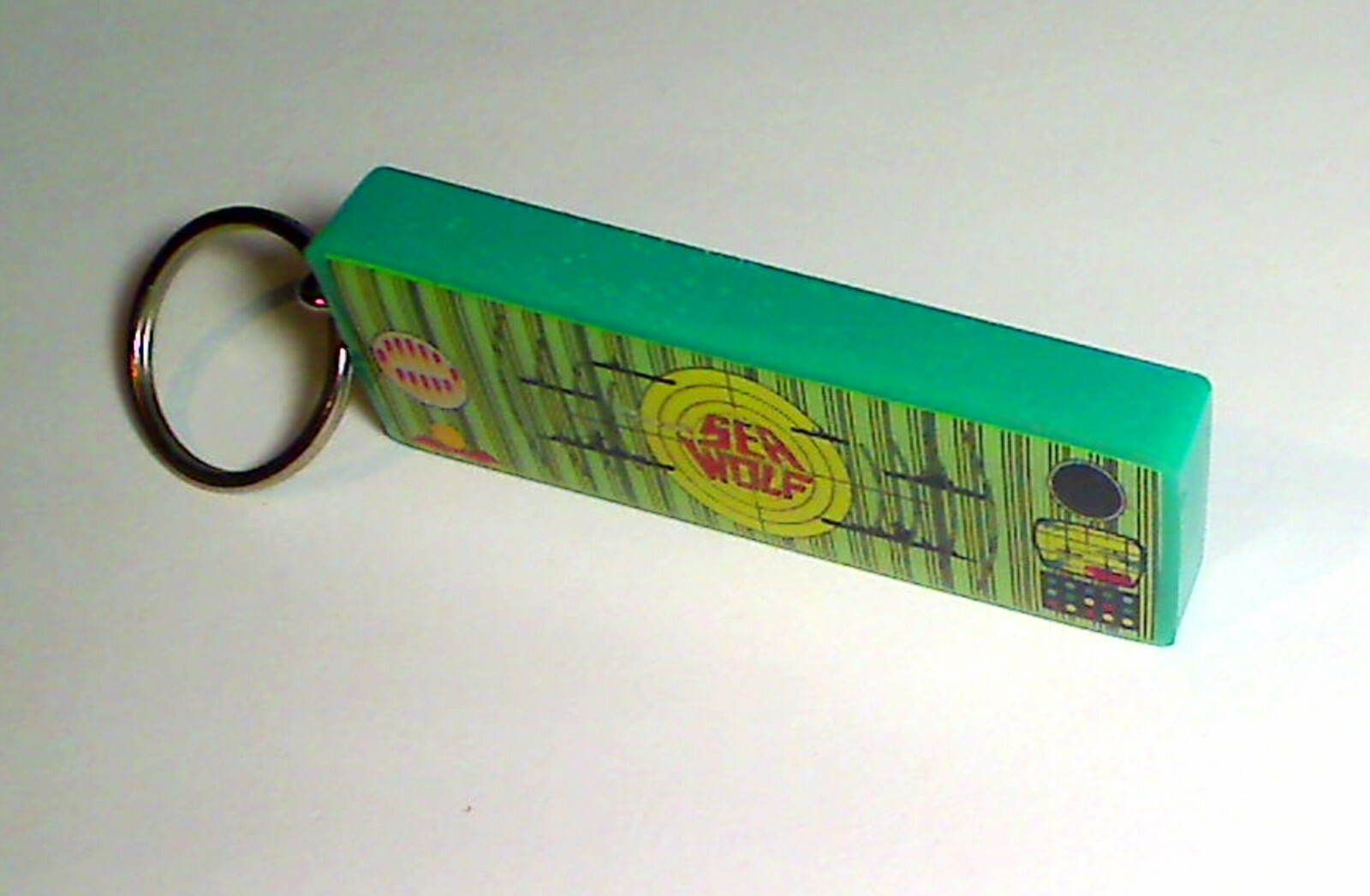 Sea Wolf Arcade Marquee Coin Door accessory Keychain