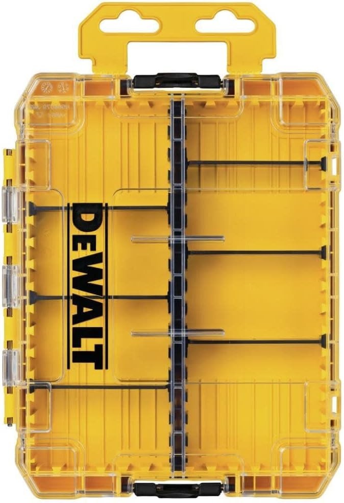 DEWALT Tool Box Tough Case Medium DWAN2190 Stackable 6 dividers organizer