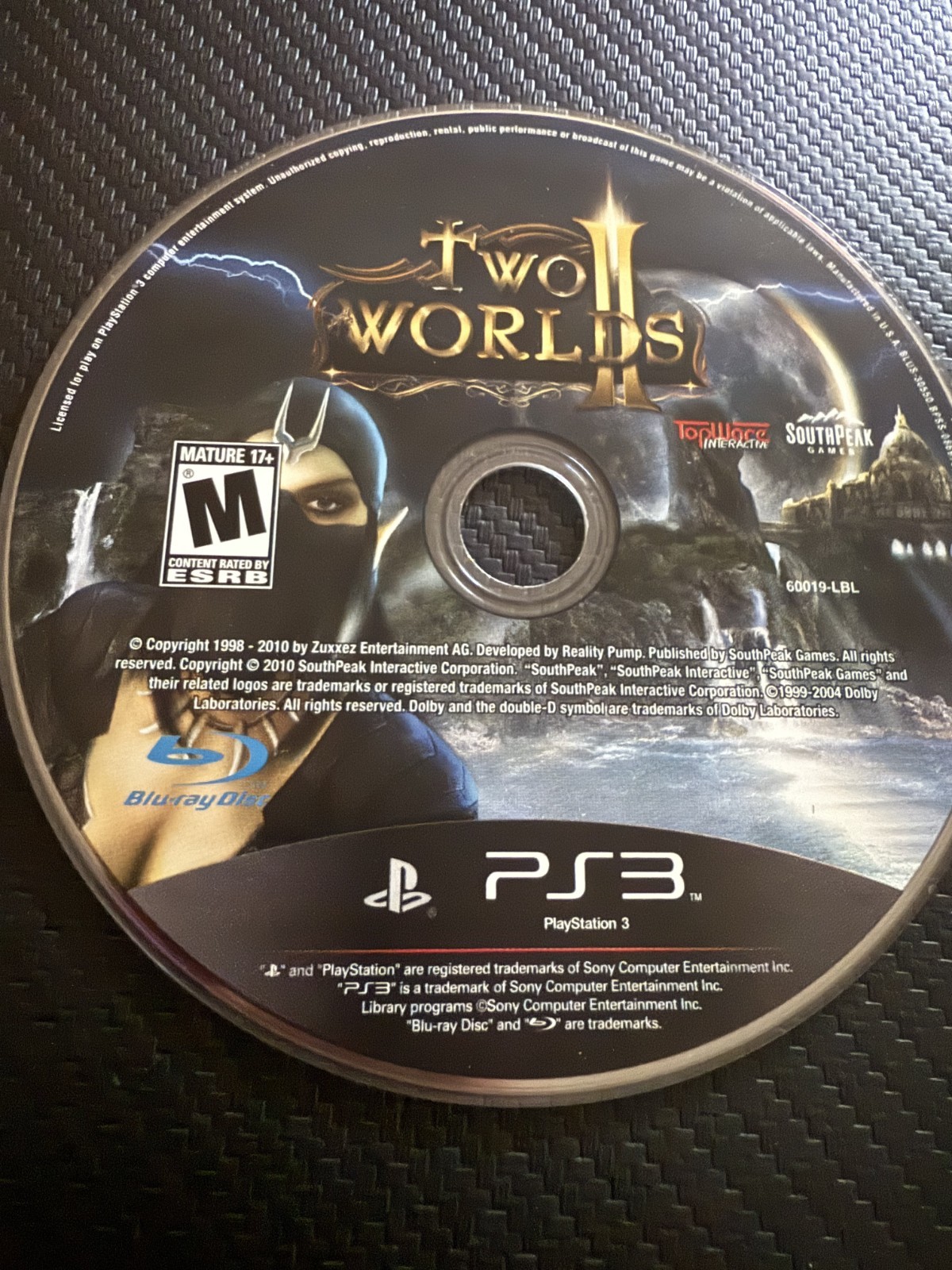 Two Worlds II 2 (Sony Playstation 3, 2011) DISC ONLY NO TRACKING (#536)