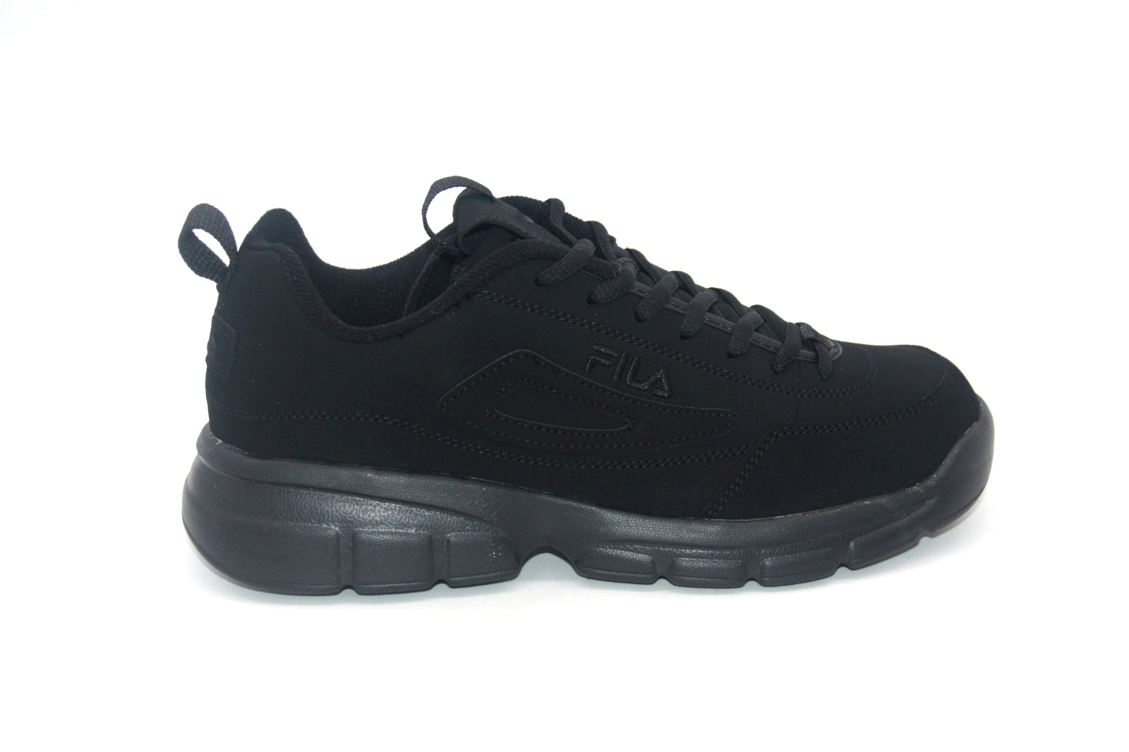 FILA DISRUPTOR SE 1SX60023-001 TRIPLE BLACK ATHLETIC MEN CASUAL SHOES SNEAKER