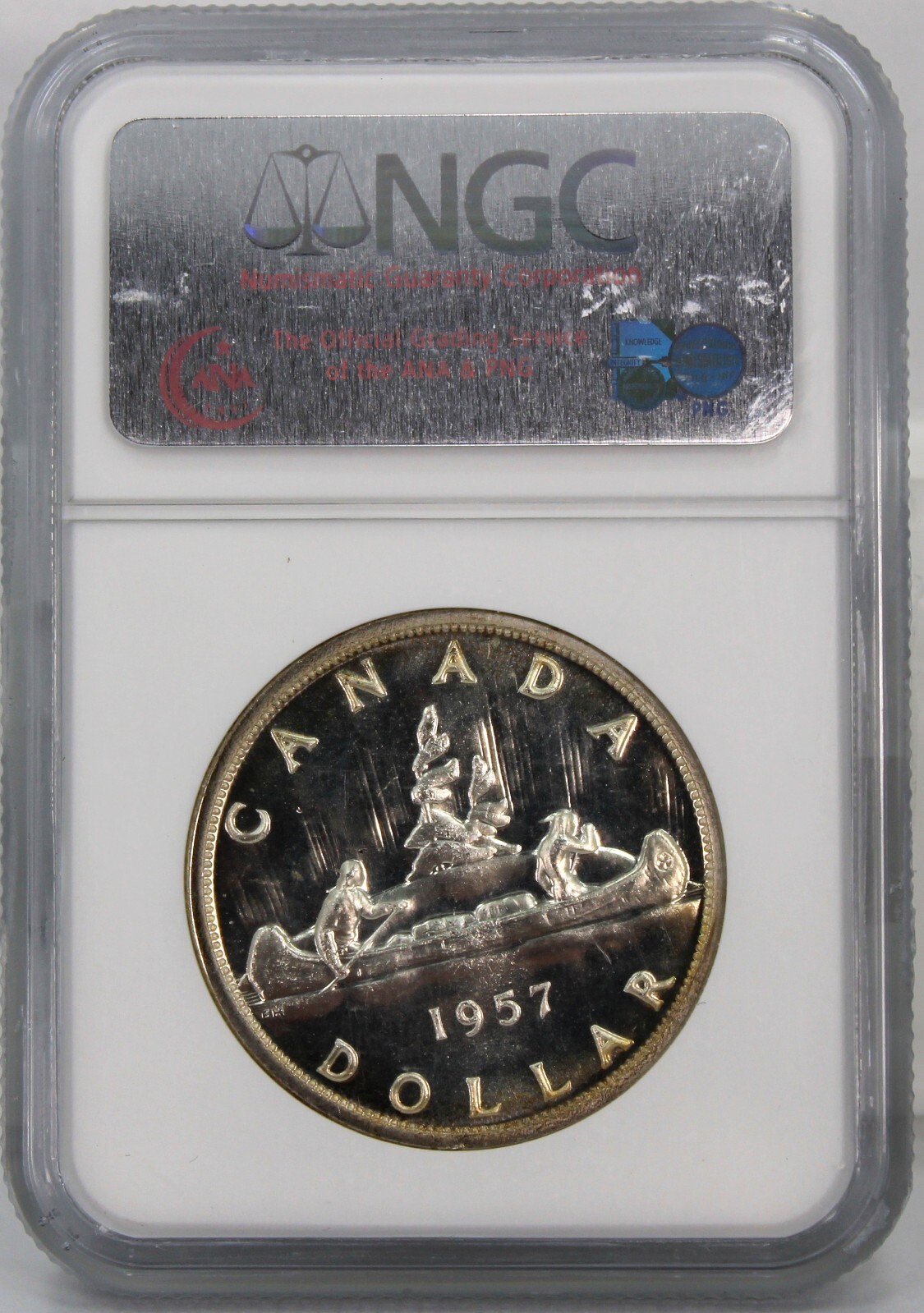Canada, 1957 Silver Dollar - NGC Graded Proof Like PL 65 !!