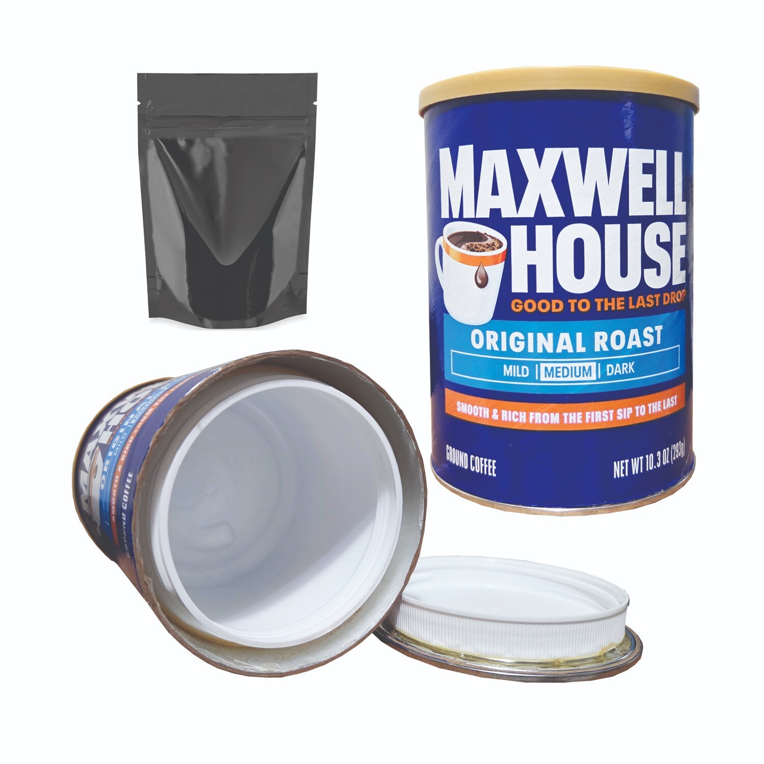 MW Coffee Diversion Safe Stash Can Screw Lock Hidden Compartment For Valuables
