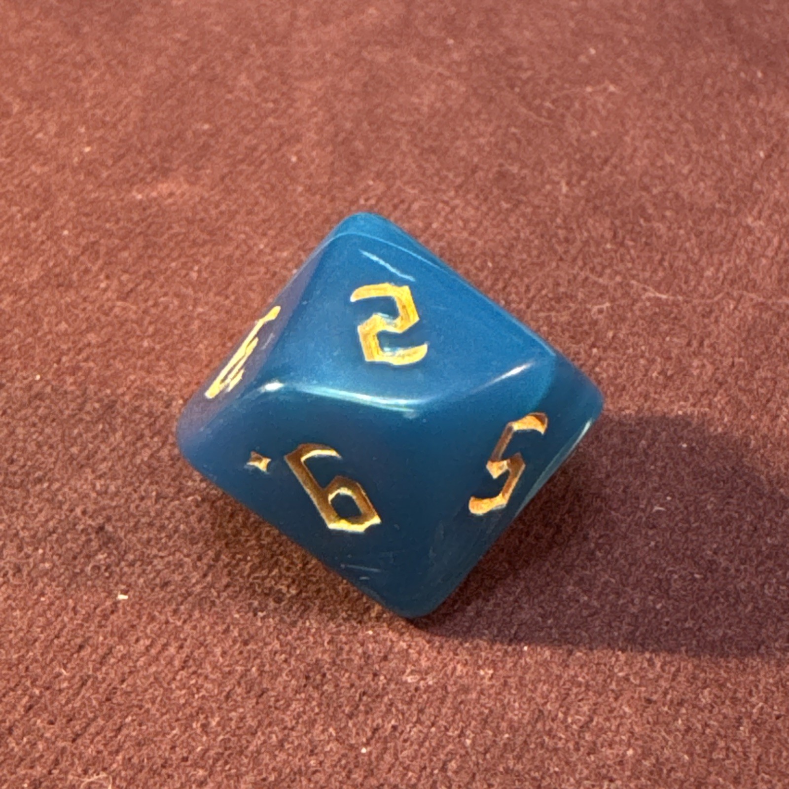 Turquoise Marbled 7-piece Acrylic Dice Set - RPG DND 3