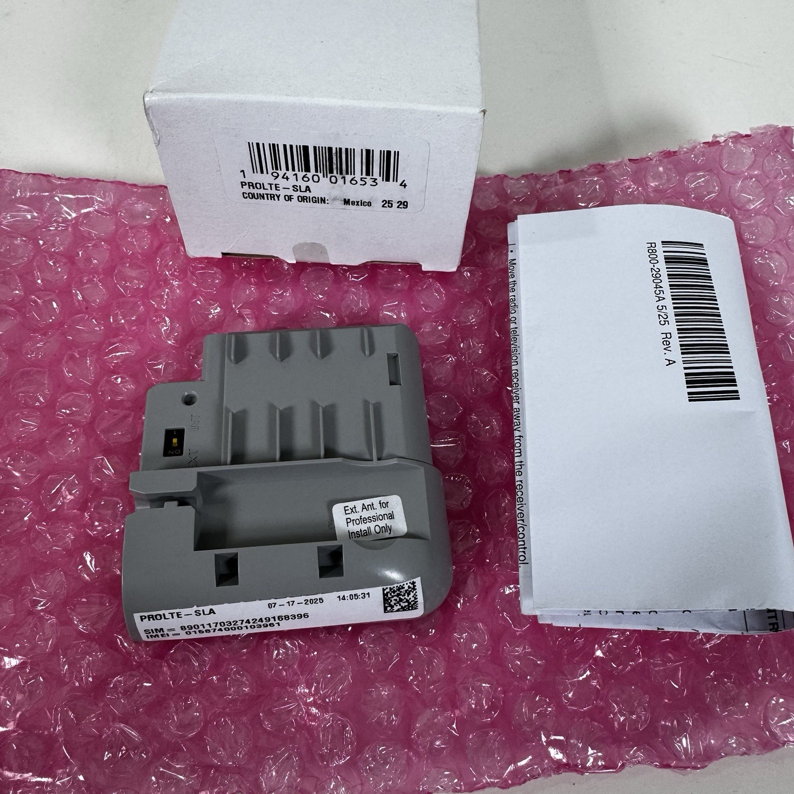 Resideo PROLTE-SLA LTE Cellular Communications Module For PROA7 and PROA7PLUS