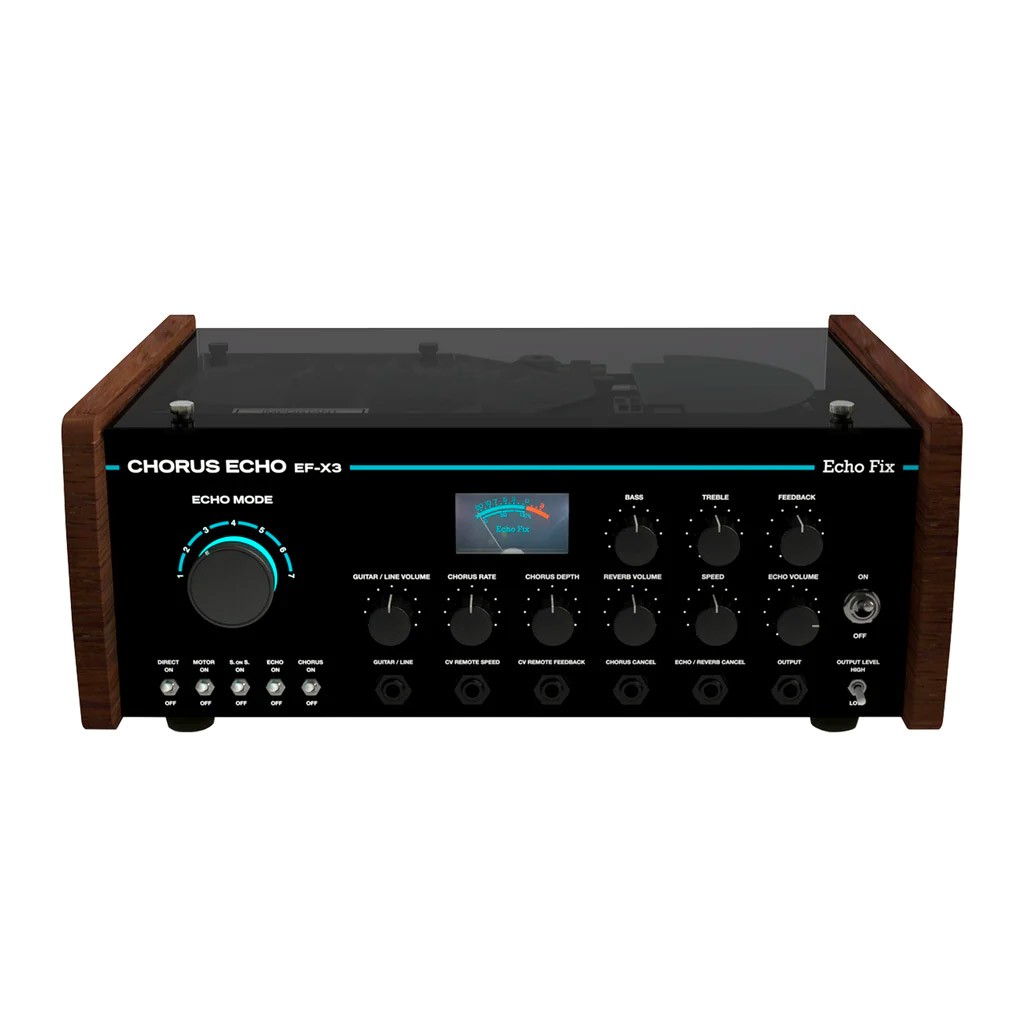 Echo Fix EF-X3 Desktop Tape Echo with BBD Analog Chorus & Spring Reverb - Black