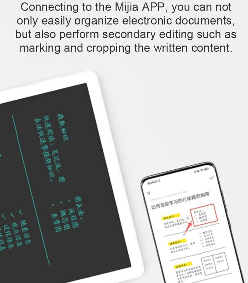 Xiaomi Writing Pad Handwriting Tablet Board Drawing Memory Saving Bluetooth APP