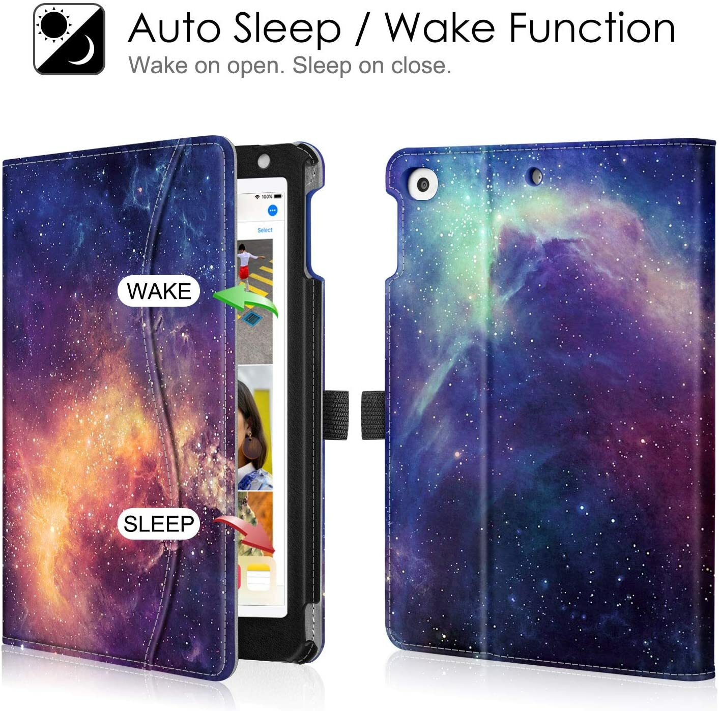 For Apple iPad Mini 4 7.9 inch Tablet Multi-Angle Case Cover Stand Wake / Sleep
