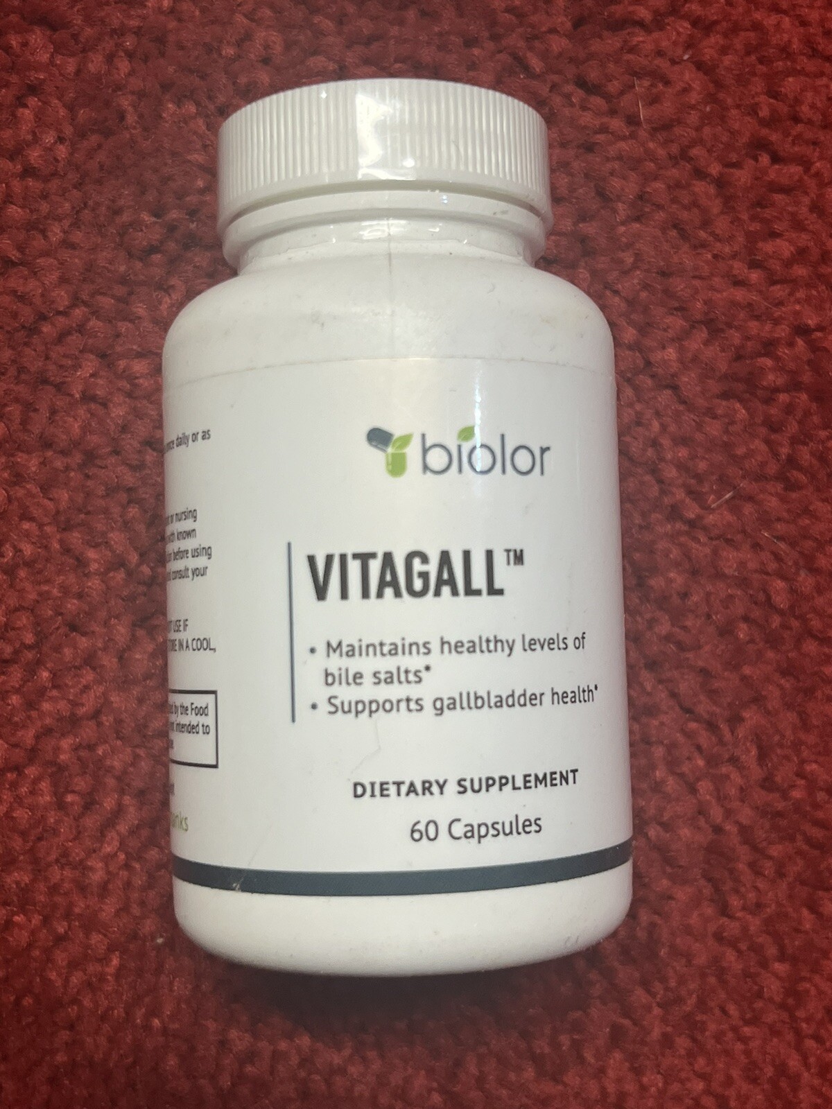Biolor Vitagall Gallbladder Health Supplement 60 Caps Exp 5/26