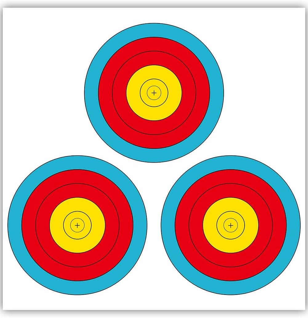 THREE ARCHERS 3 SPOT Vegas Targets Face 30Pcs Archery Targets Official Vegas Pap