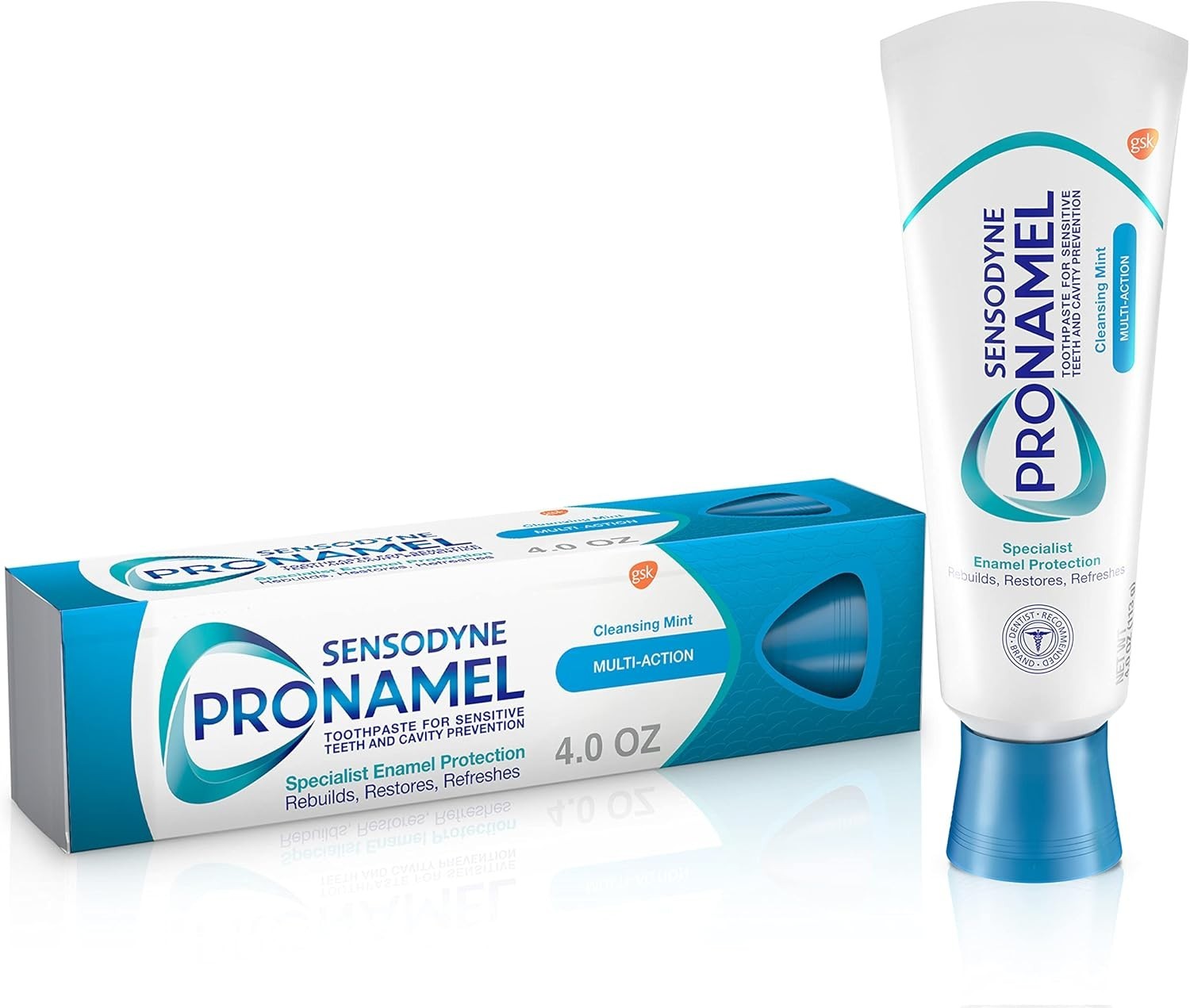 Sensodyne Pronamel Multi-Action Fluoride Toothpaste  Cleansing Mint 4 Oz