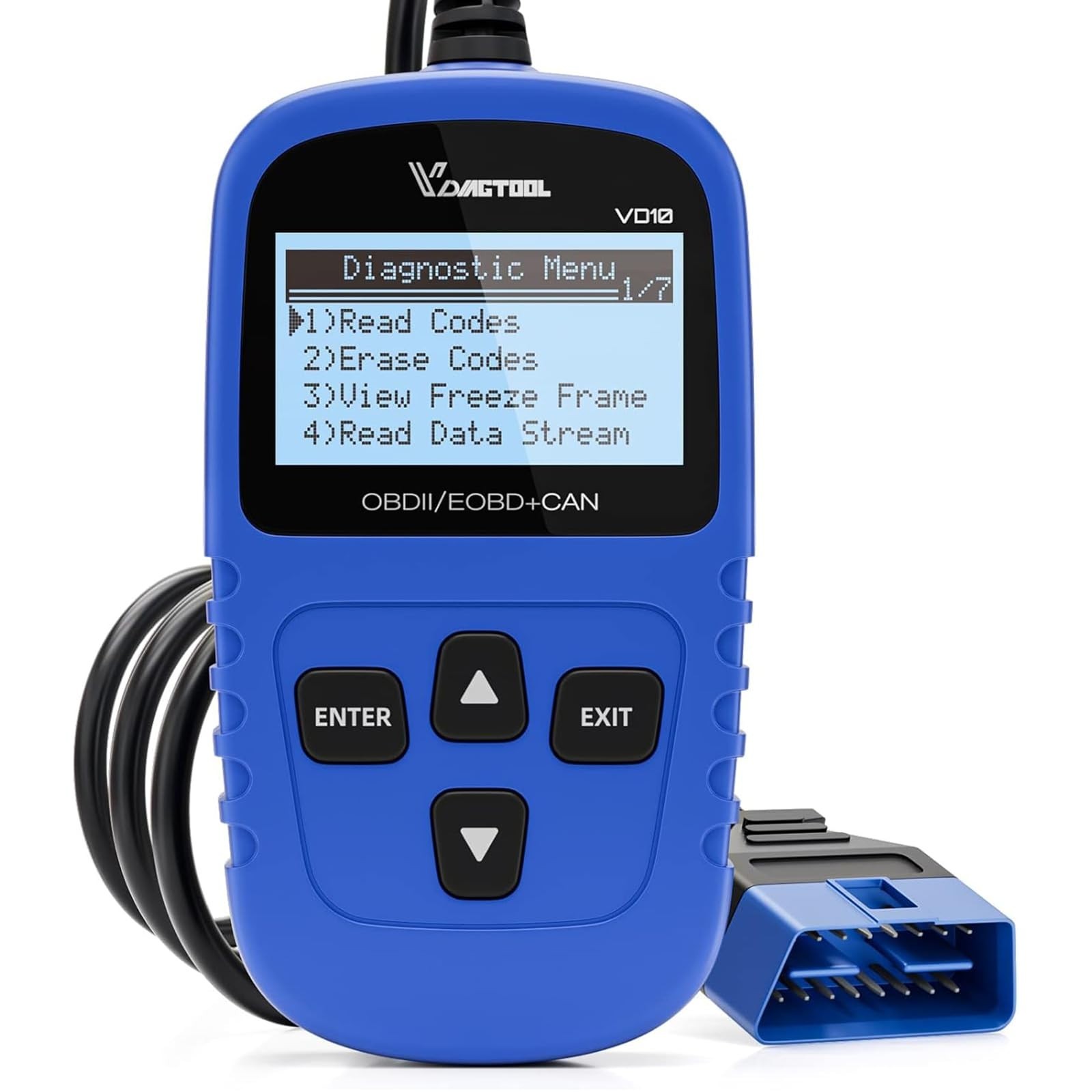 OBD2 Scanner Code Reader, Car Diagnostic Tool, Engine Fault Code Reader, CEL Off