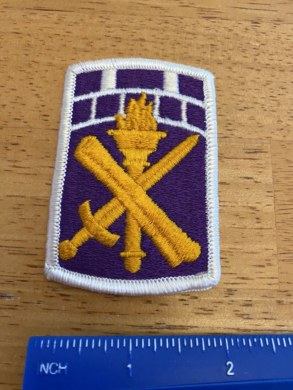 US Army 351st Civil Affairs Command Full Color Patch Purple Gold INV4666