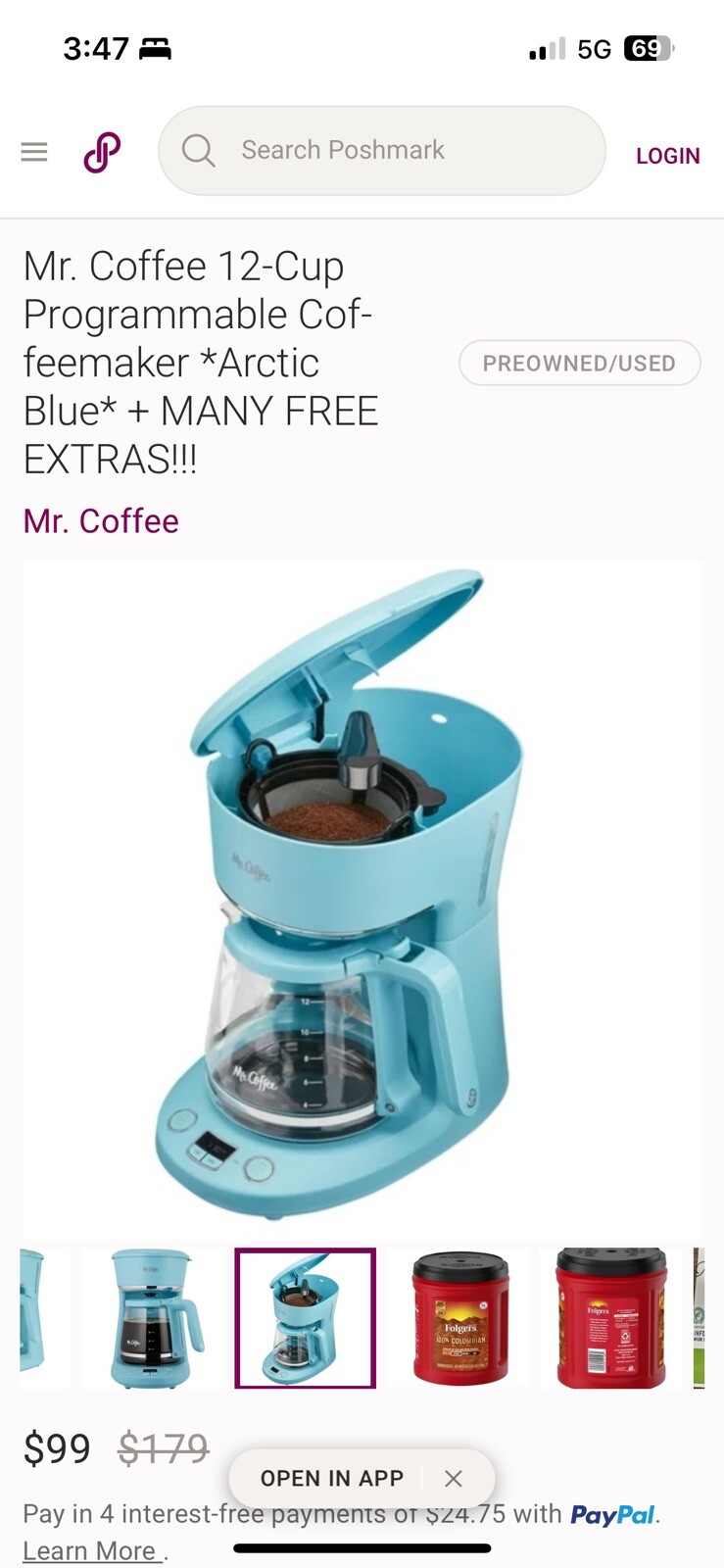 Mr. Coffee Black Maker, 12 Cups, with Auto Pause and Glass