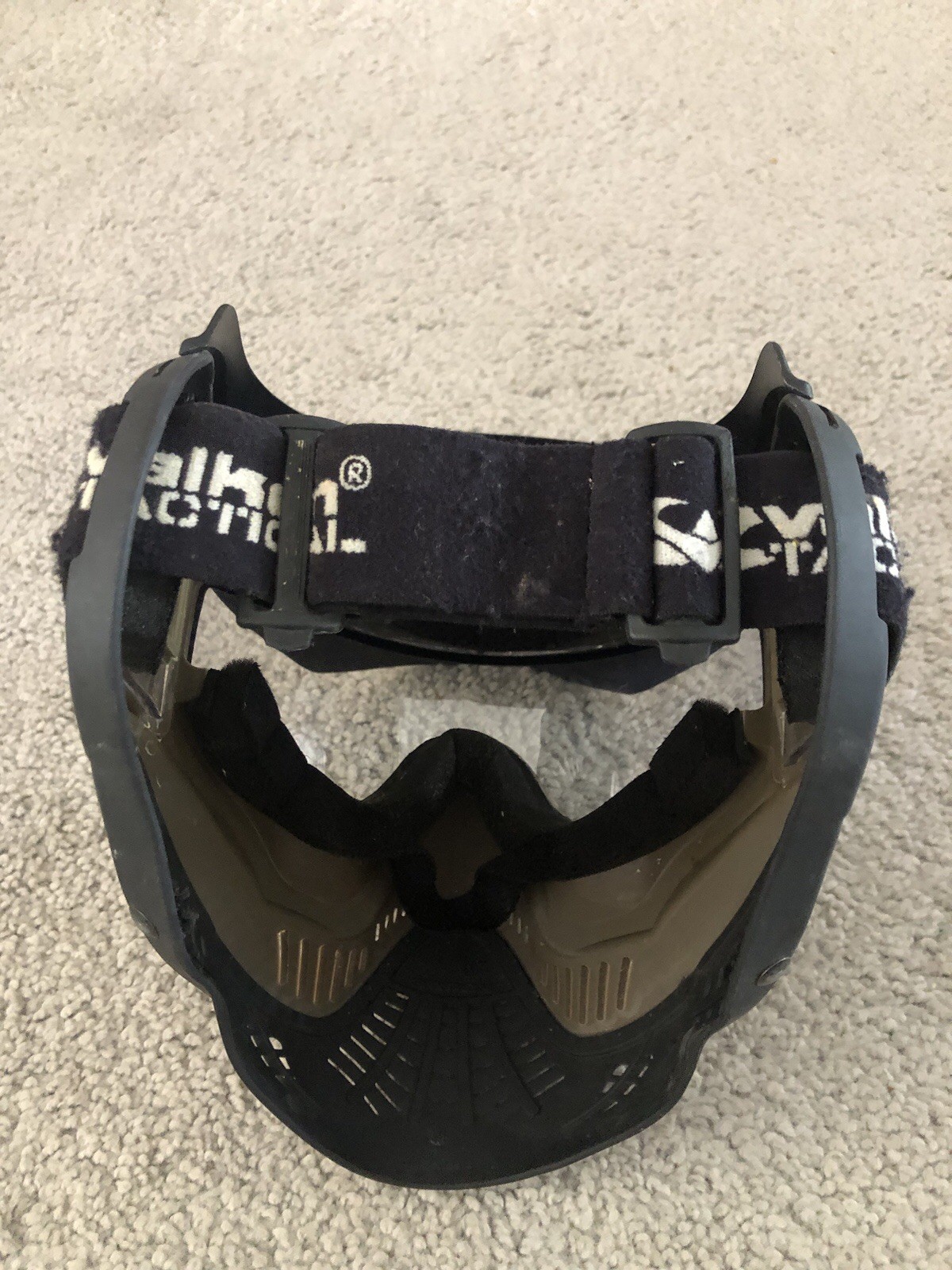 Valken Paintball Goggle Mask Visor Brown Vented Complete Read Descriptions
