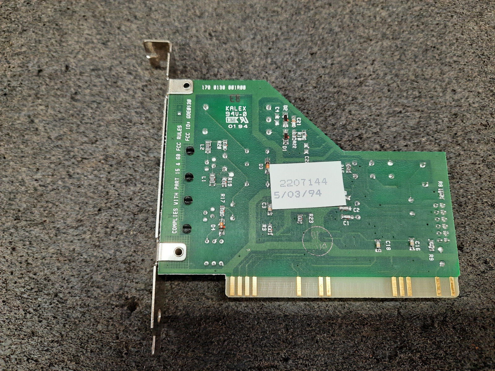 Vintage Cardinal Technologies Model MB2650SR ISA Fax Modem Card