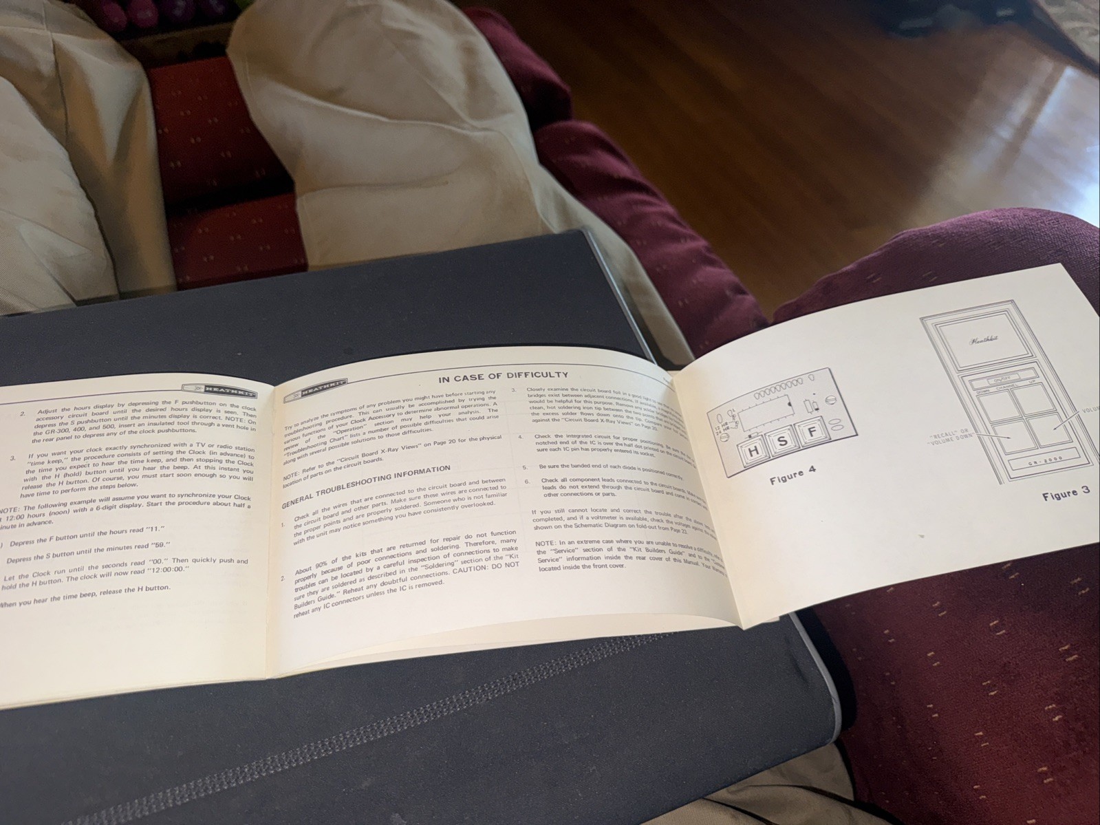 Heathkit Assembly Manual for GRA-2000-1 TV Clock Accessory Ok Condition Used
