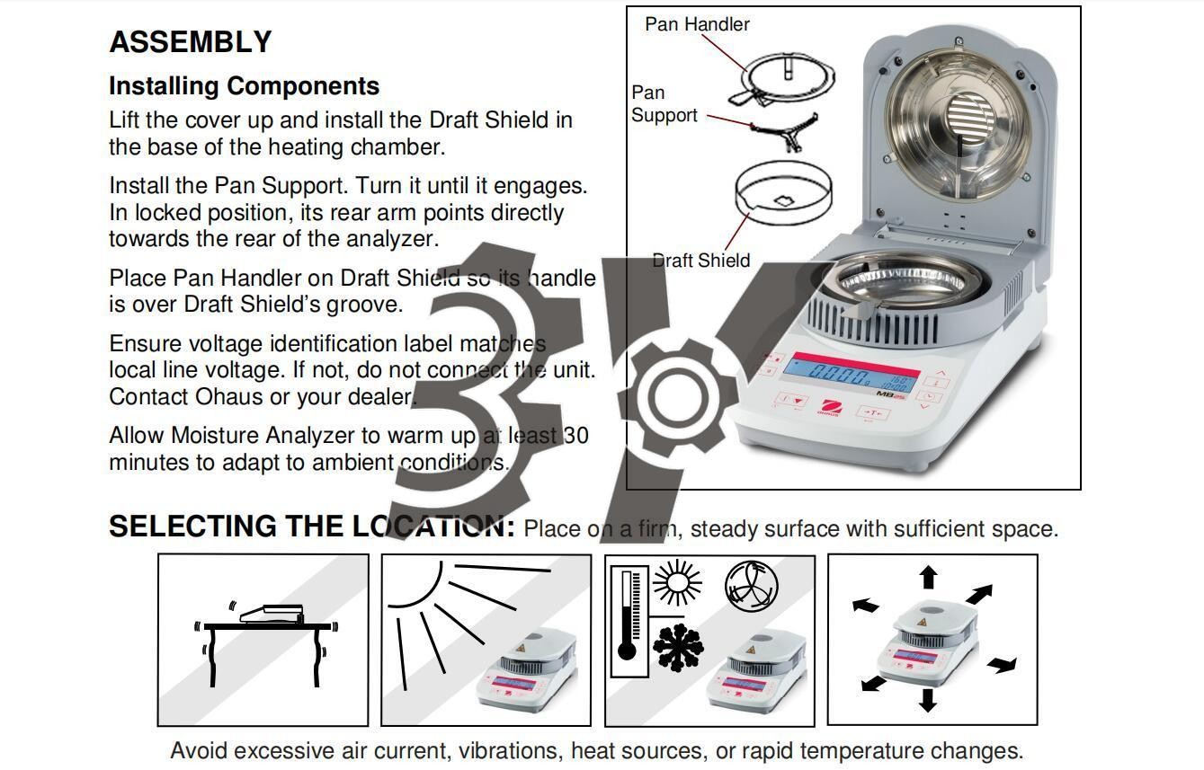 Ohaus Moisture Analyzer MB23 Lab Infrared Heating Grain Moisture tester meter