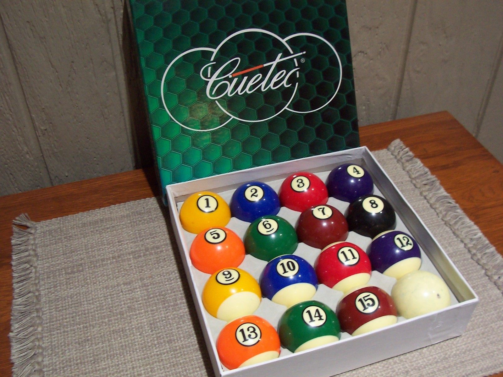 Cuetec 2 1/4" Professional Billiards  Ball Set With Box